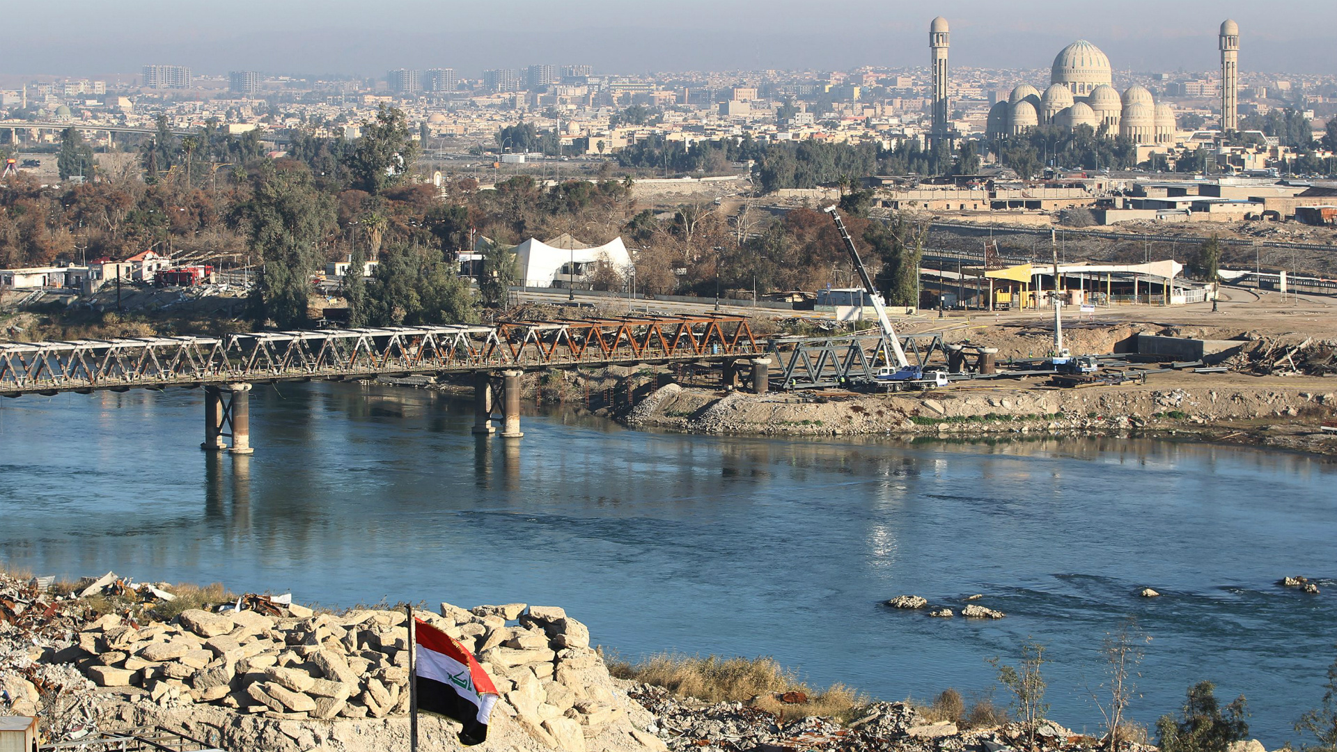 Tigris River, Iraq, Rebuilds, Bridges, 1920x1080 Full HD Desktop
