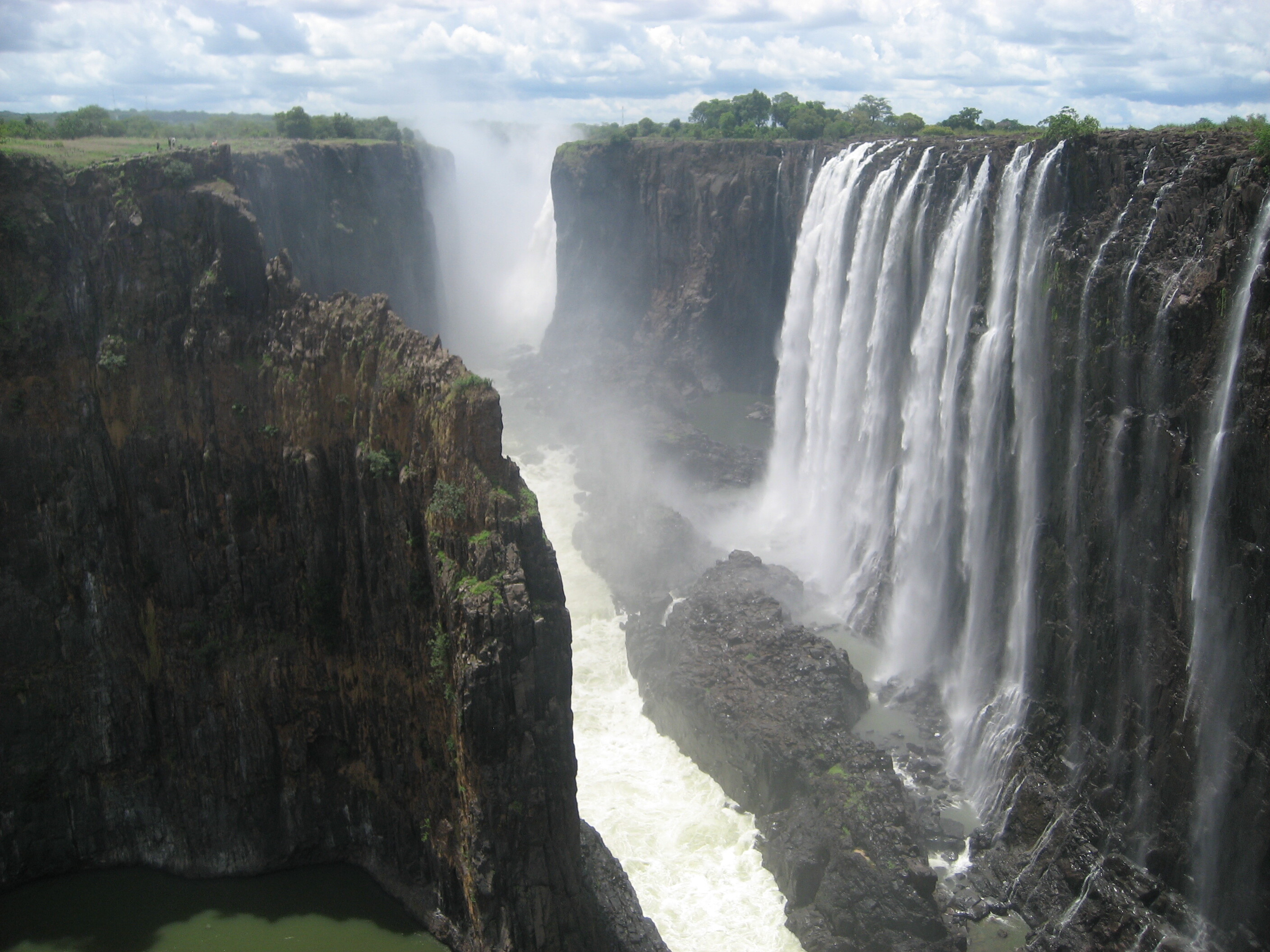 Victoria Falls: A waterfall on the Zambezi River in Southern Africa. 2820x2120 HD Wallpaper.