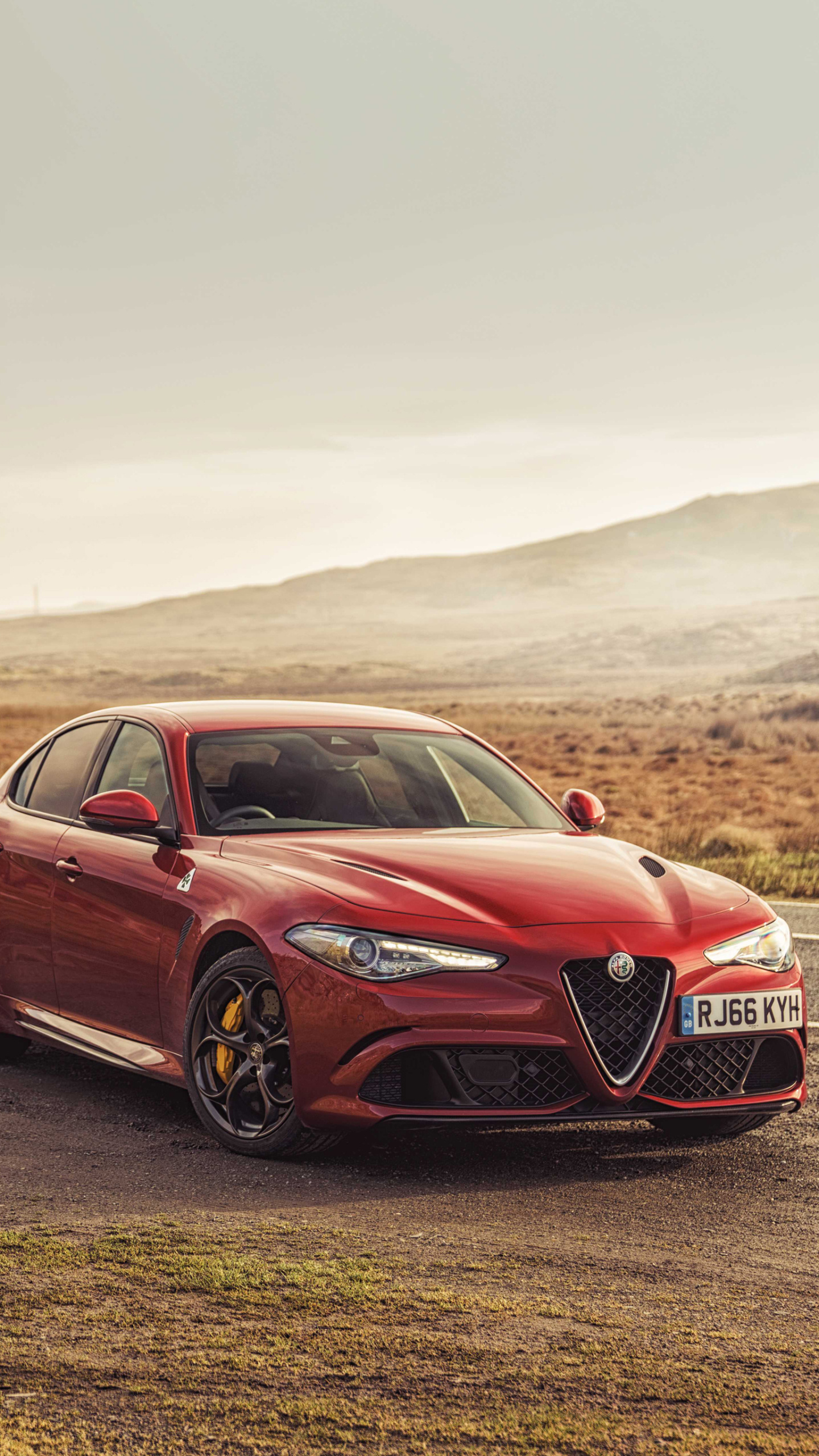 Alfa Romeo Giulia, Eye-catching vehicles, Italian craftsmanship, Exhilarating performance, 1440x2560 HD Phone