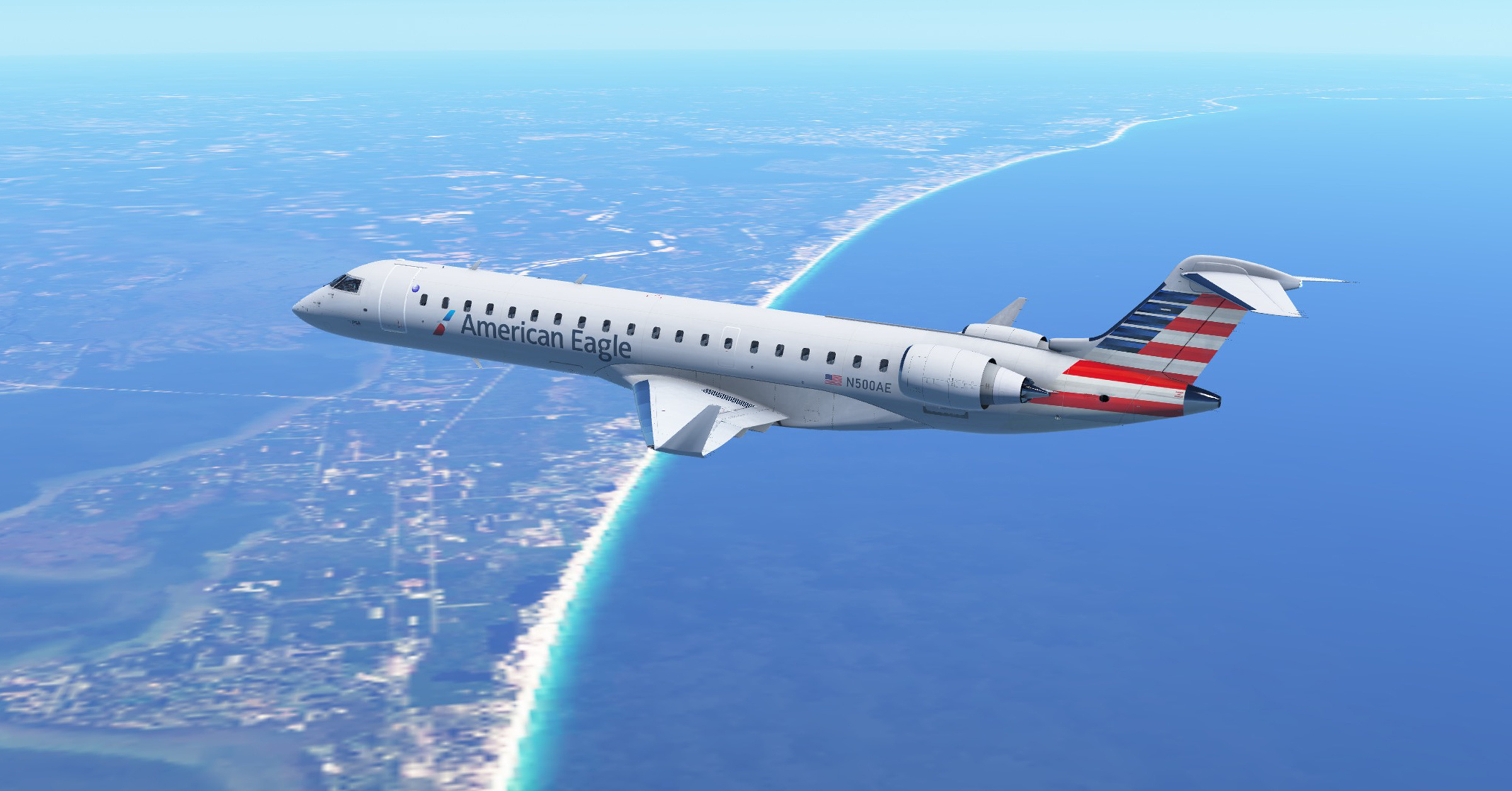 Bombardier CRJ 700, Infinite Flight, Release, 2400x1260 HD Desktop