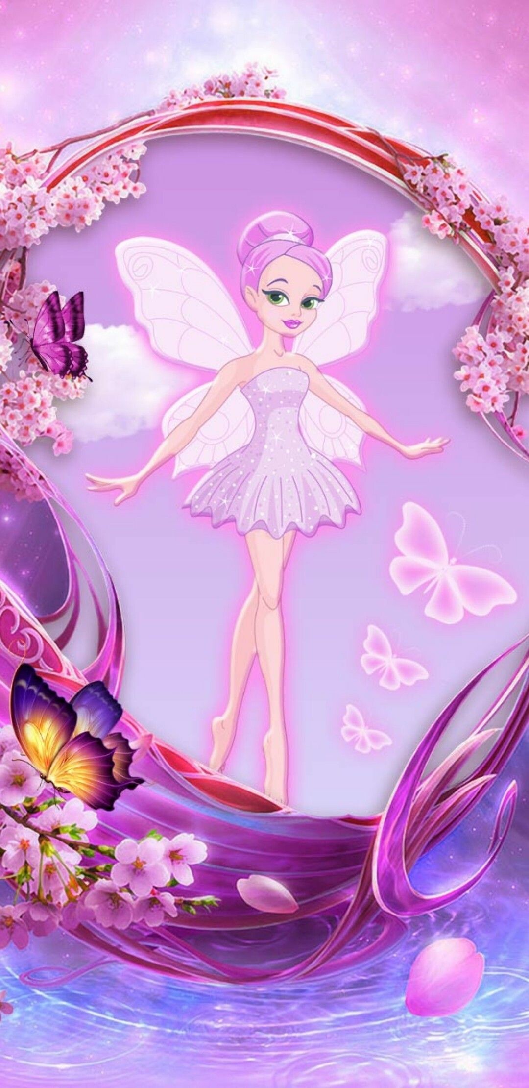 Fairy: A type of mythical being, Magic powers. 1080x2220 HD Wallpaper.