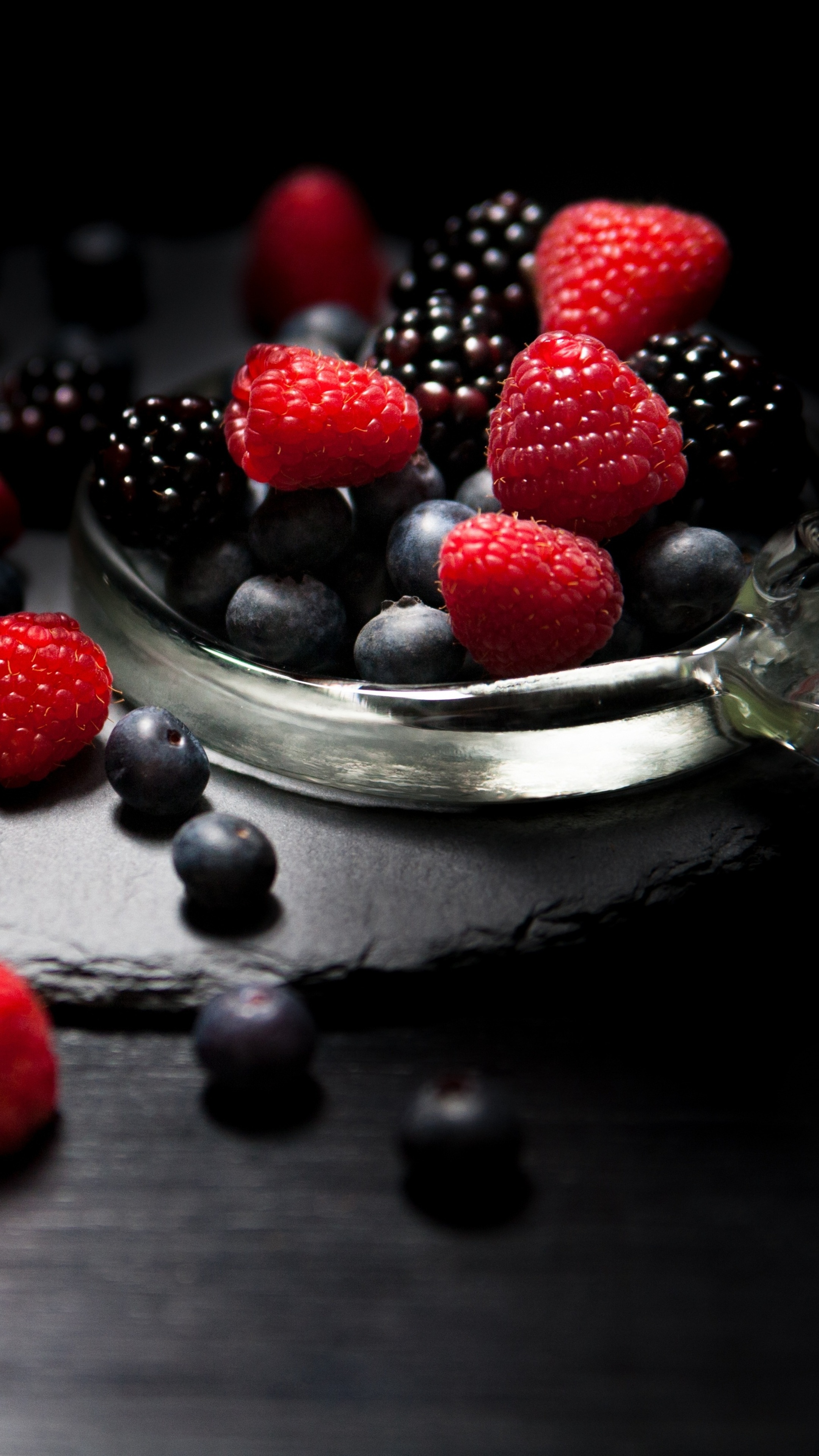 Plump raspberries, Vivid and succulent, High-resolution image, Bursting with freshness, 2160x3840 4K Phone