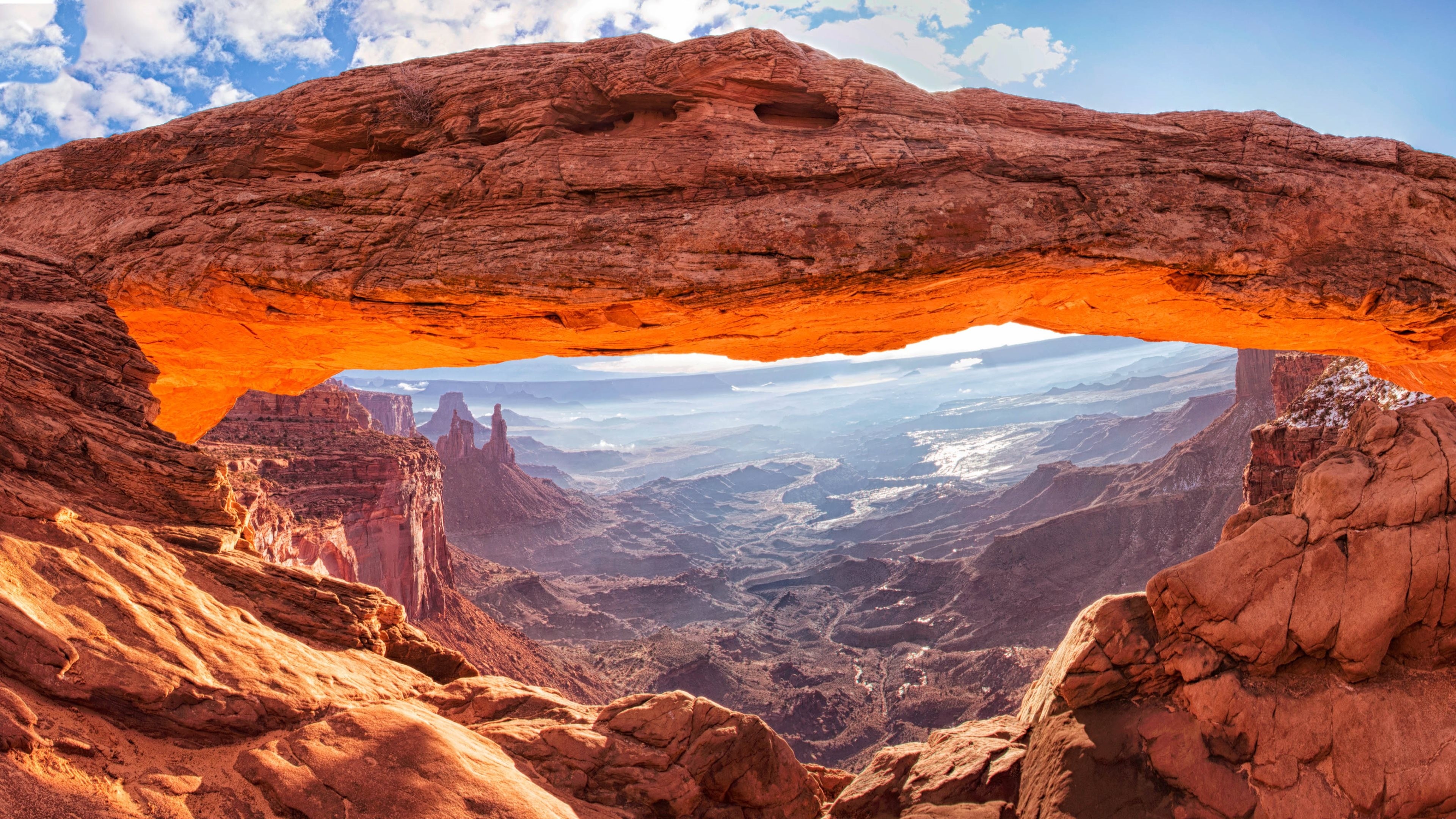 Mesa Arch, Canyon lands, Utah USA, Tourism travel, 3840x2160 4K Desktop