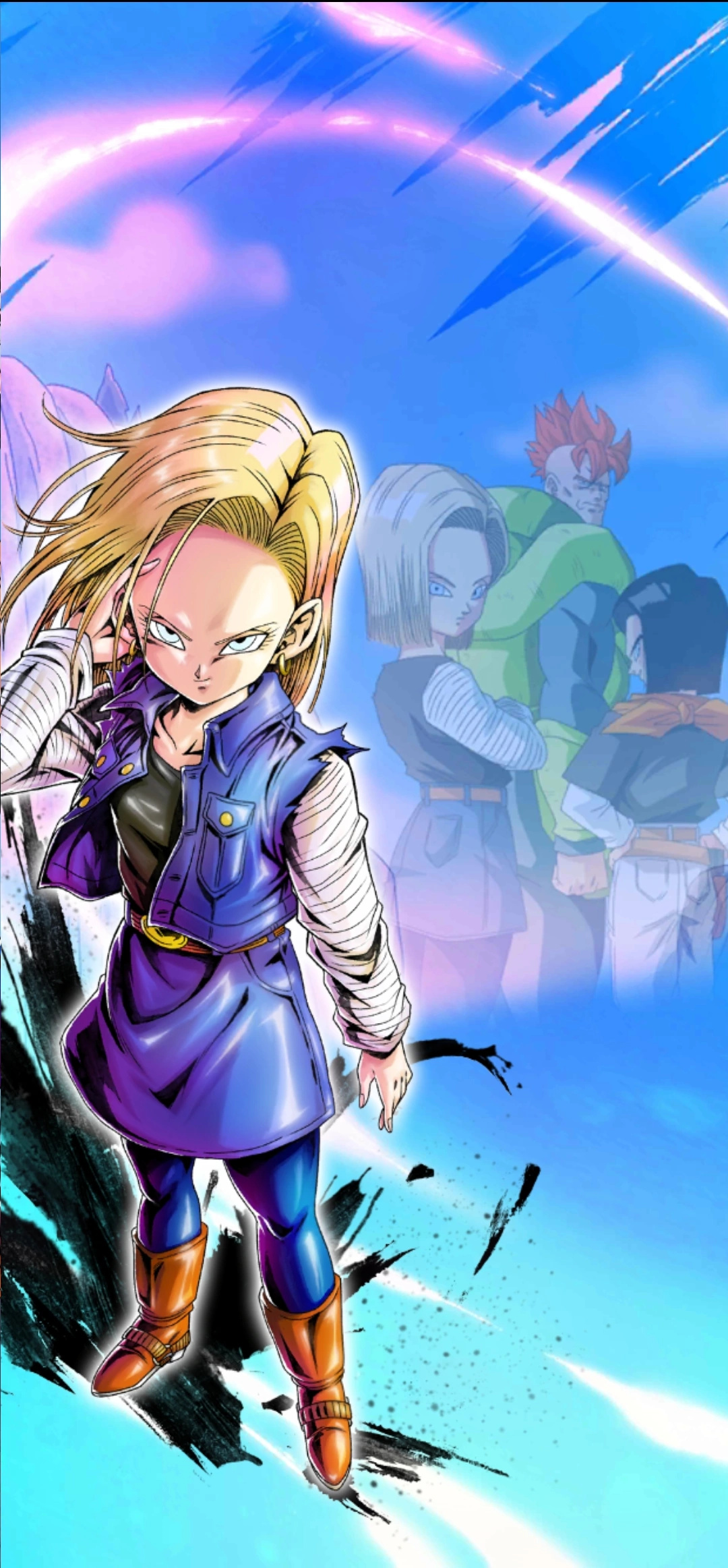 Android 18, Dragon Ball Legends, Yellow SP, 1080x2330 HD Phone