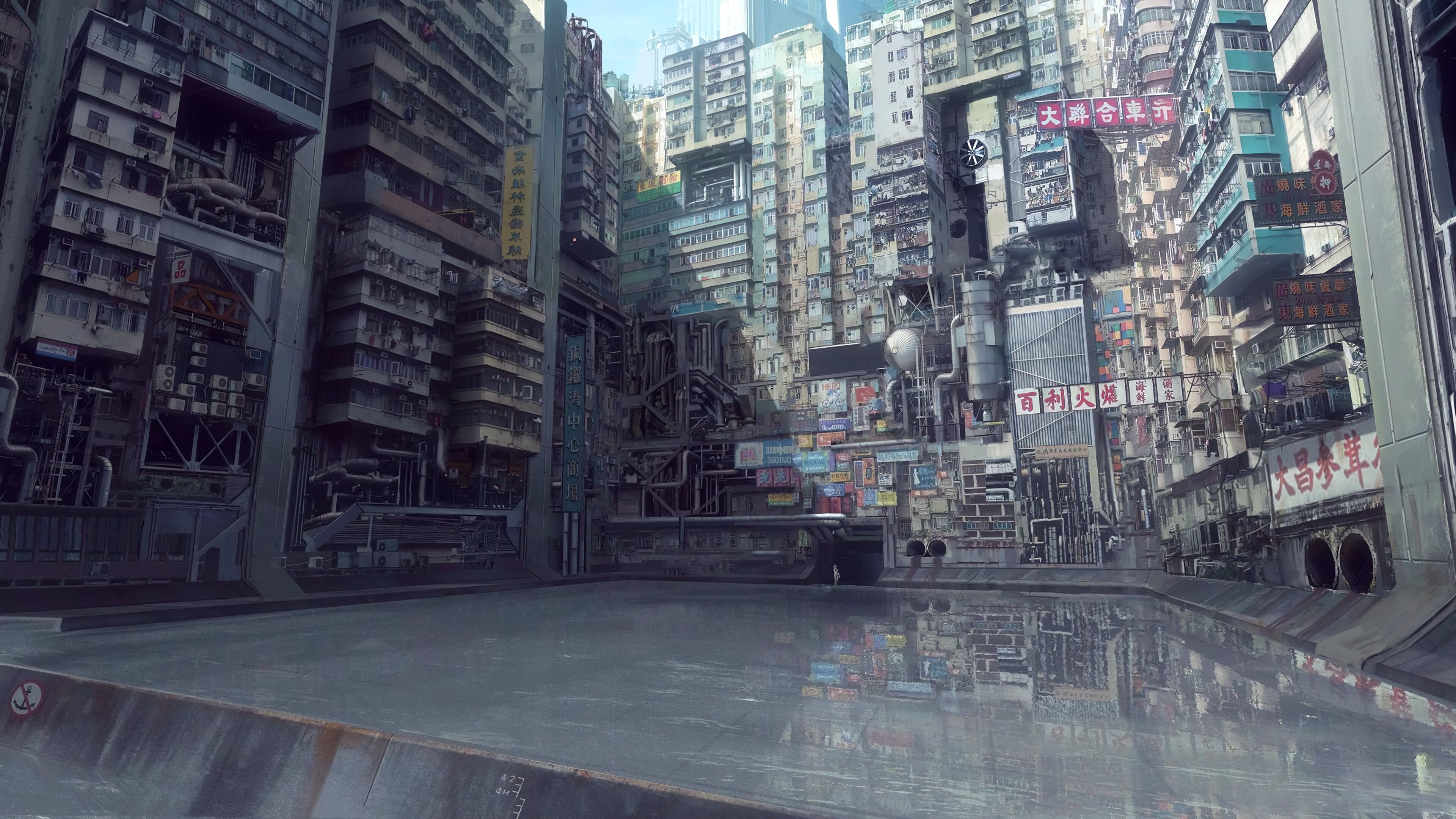 Ghost in the Shell (Anime): Japanese cyberpunk, Stand Alone Complex, Written and directed by Kenji Kamiyama. 3840x2160 4K Wallpaper.
