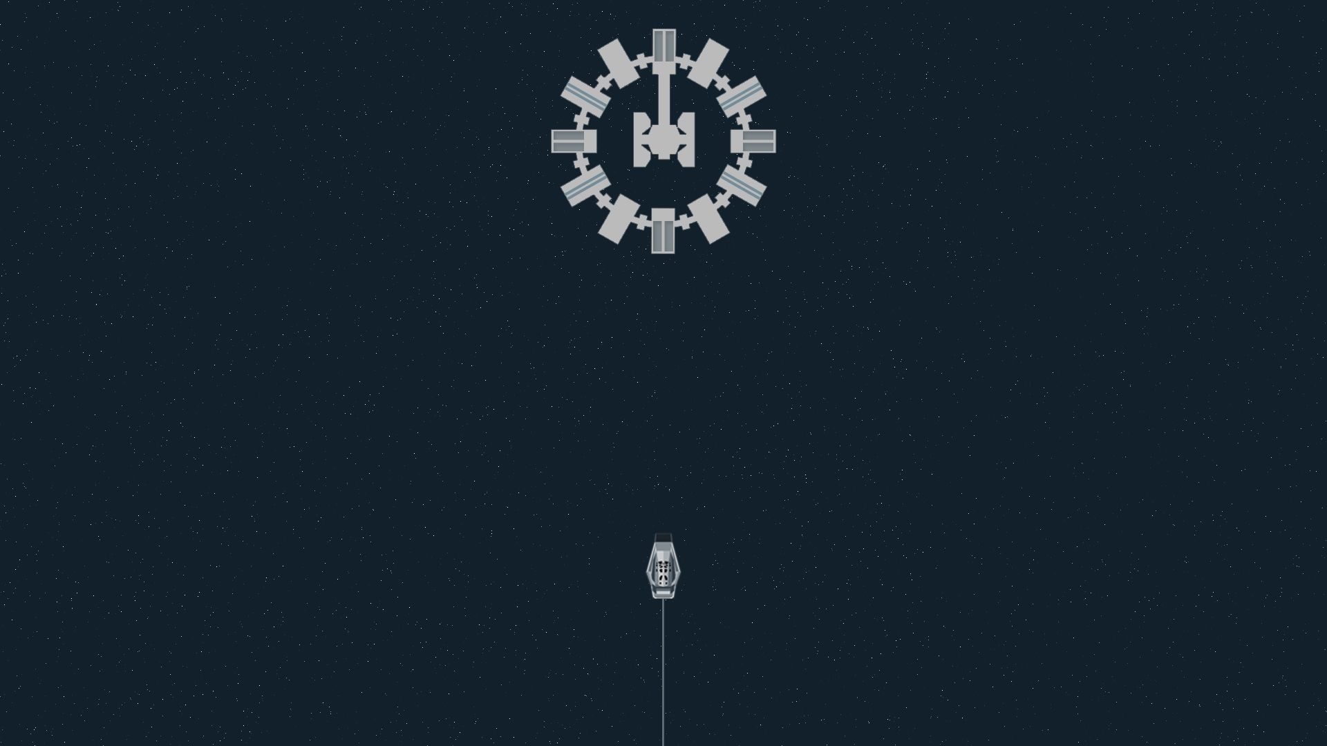 Interstellar: Endurance, Space ship, Minimalism. 1920x1080 Full HD Wallpaper.