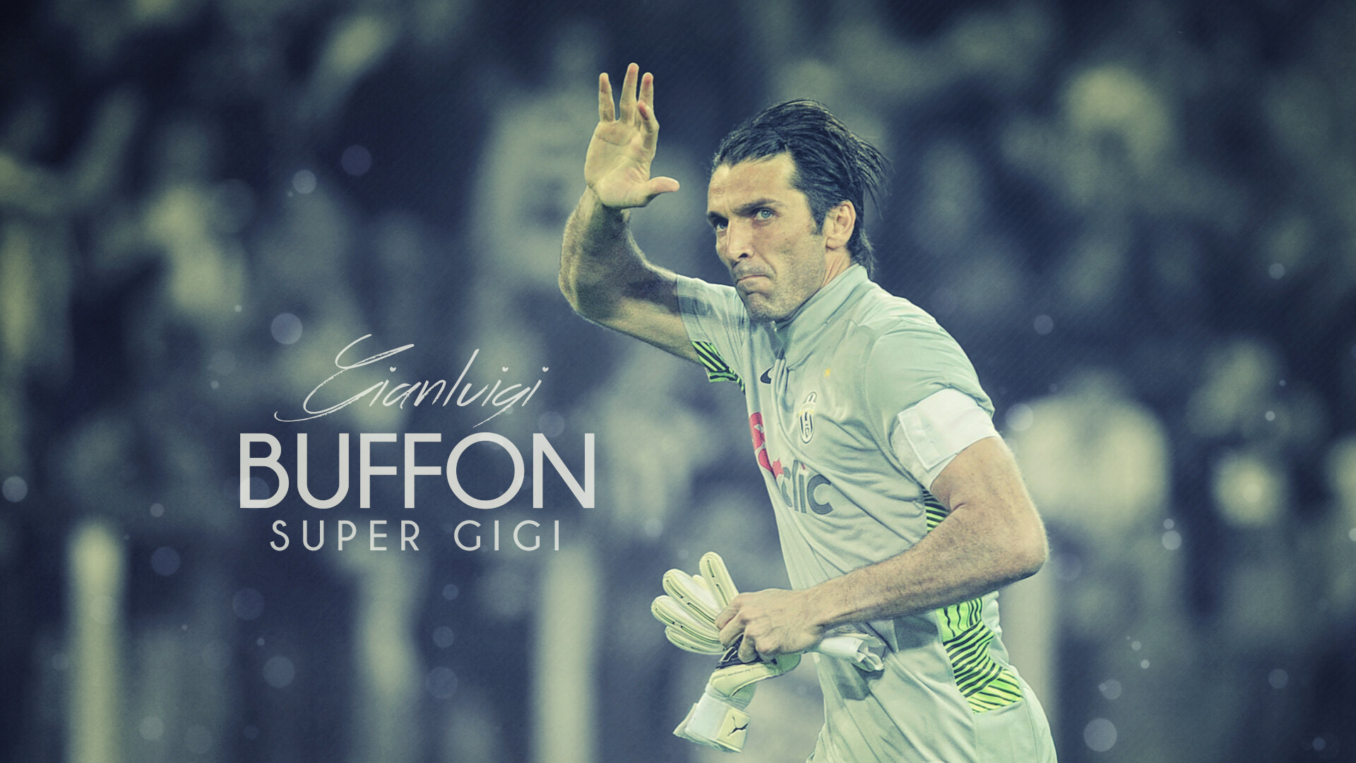 Gianluigi Buffon: Super Gigi, Juventus Football Club, The second-oldest player to appear in Serie A. 1920x1080 Full HD Wallpaper.