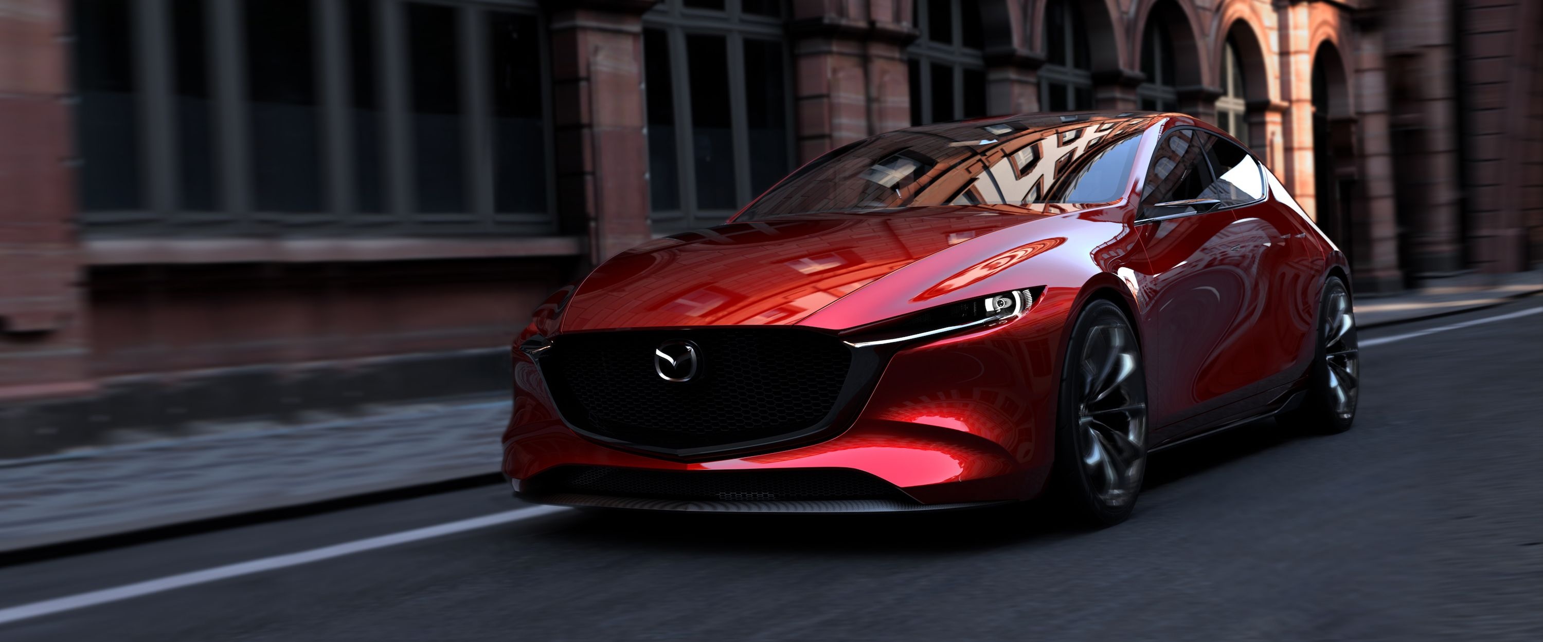 Mazda 3, Futuristic concept, Cutting-edge design, Sporty performance, 3000x1250 Dual Screen Desktop