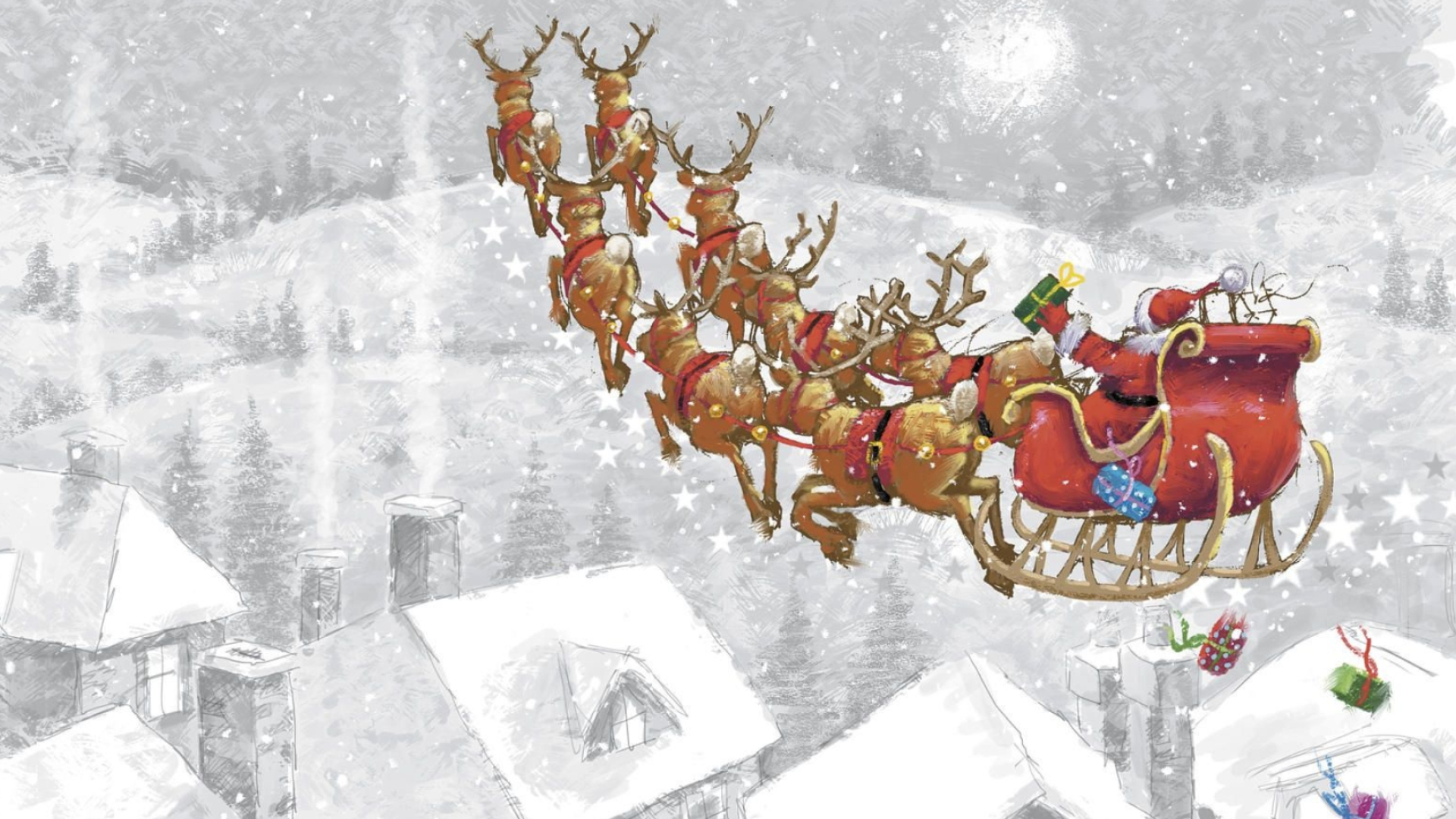 Father Christmas, Holiday downloads, Festive wallpapers, Seasonal backgrounds, 1920x1080 Full HD Desktop