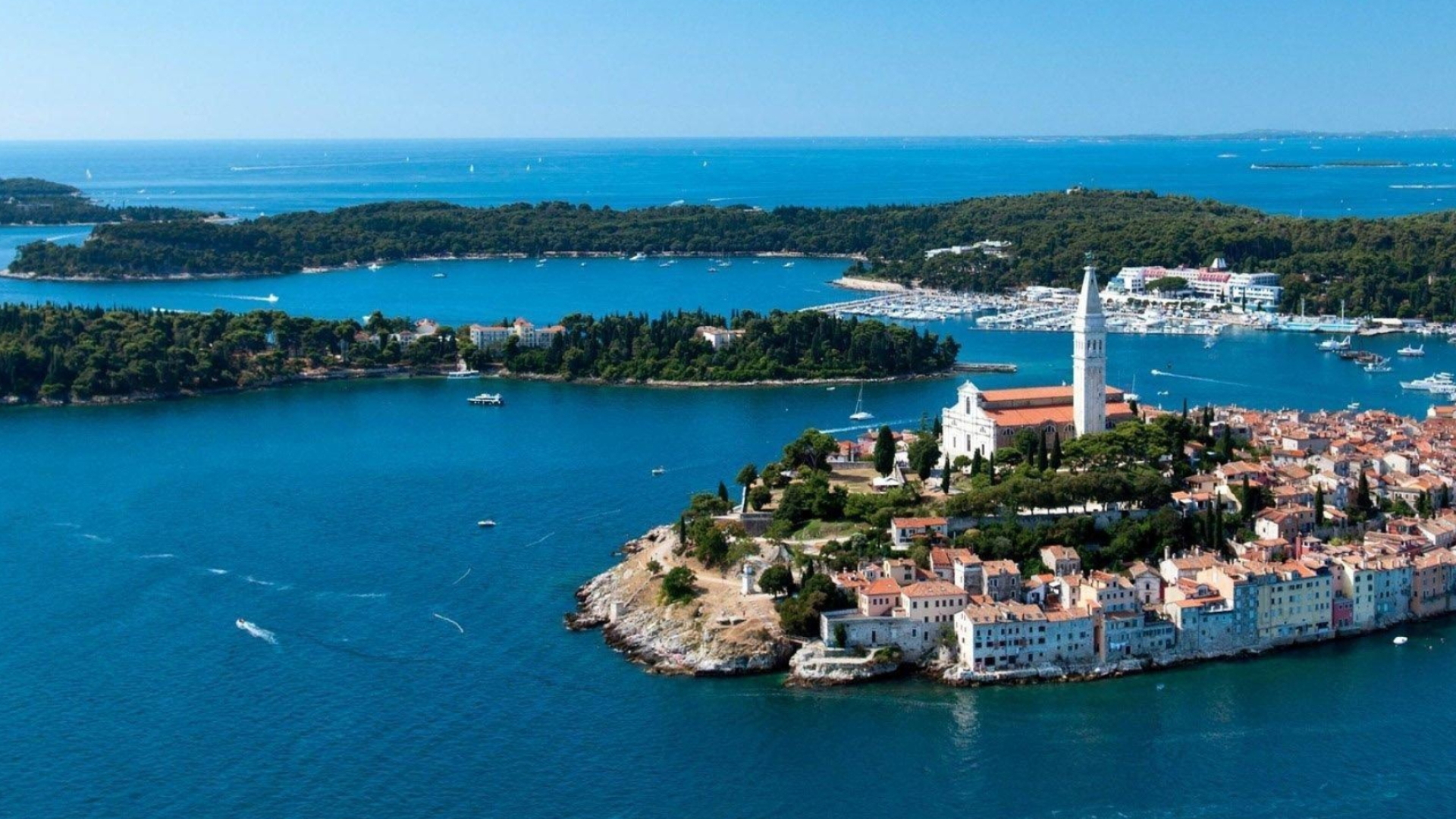 Croatia: Istria, A heart-shaped peninsula in the Adriatic Sea, Warm-weather spots. 1920x1080 Full HD Wallpaper.