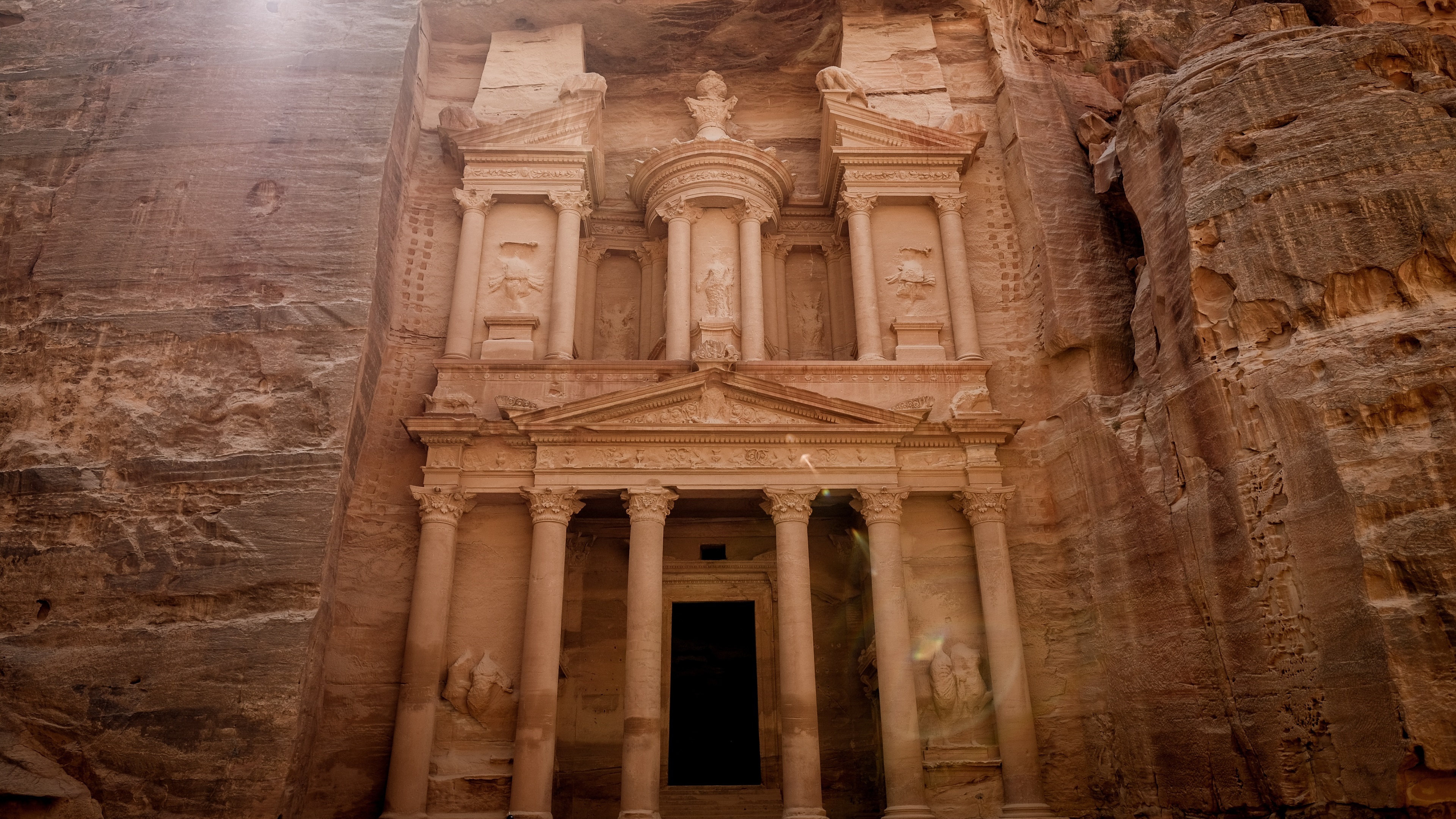 Petra wallpaper, Majestic scenery, Inspiring backdrop, Natural wonders, 3840x2160 4K Desktop
