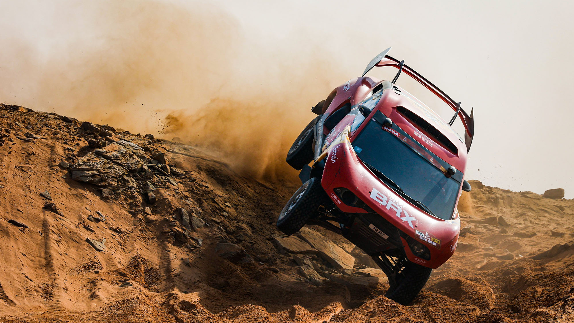 Rally Raid: BRX, Motul, Bahrain, Dakar 2021, Off-road Racing, Automotive design, Land vehicle, Dakar 2021. 2000x1130 HD Wallpaper.