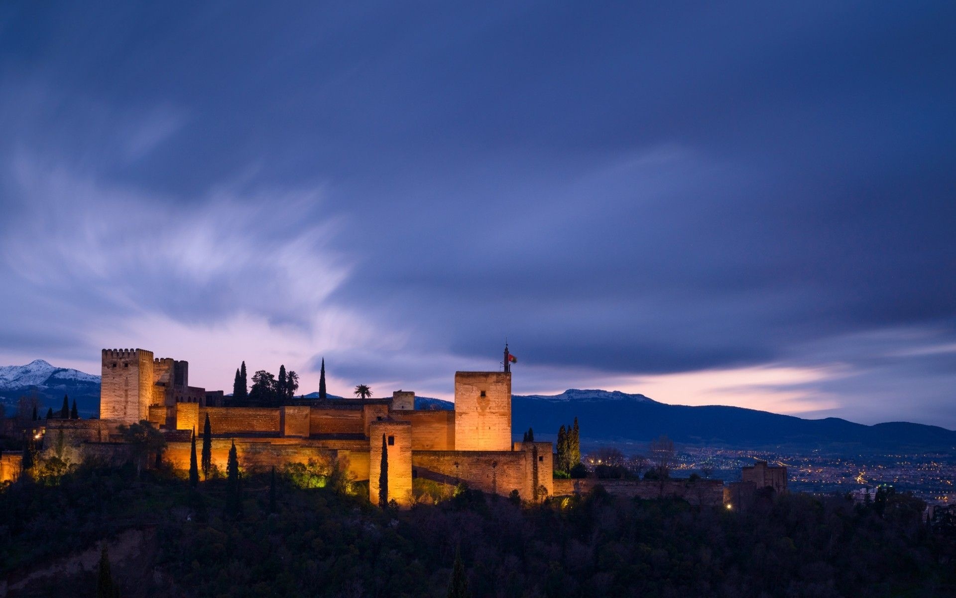 Alhambra, Travels, Spain, Granada, 1920x1200 HD Desktop