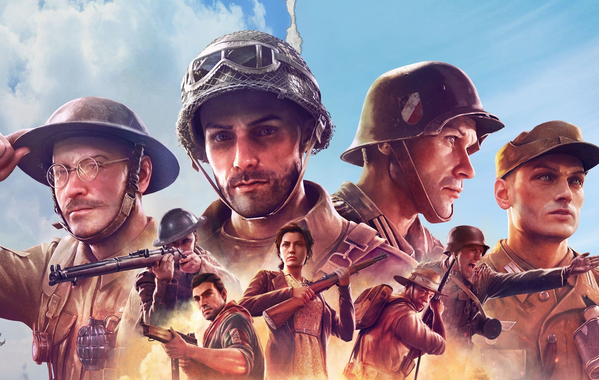 Company of Heroes 3: A real-time strategy video game, third in a series. 2000x1270 HD Background.