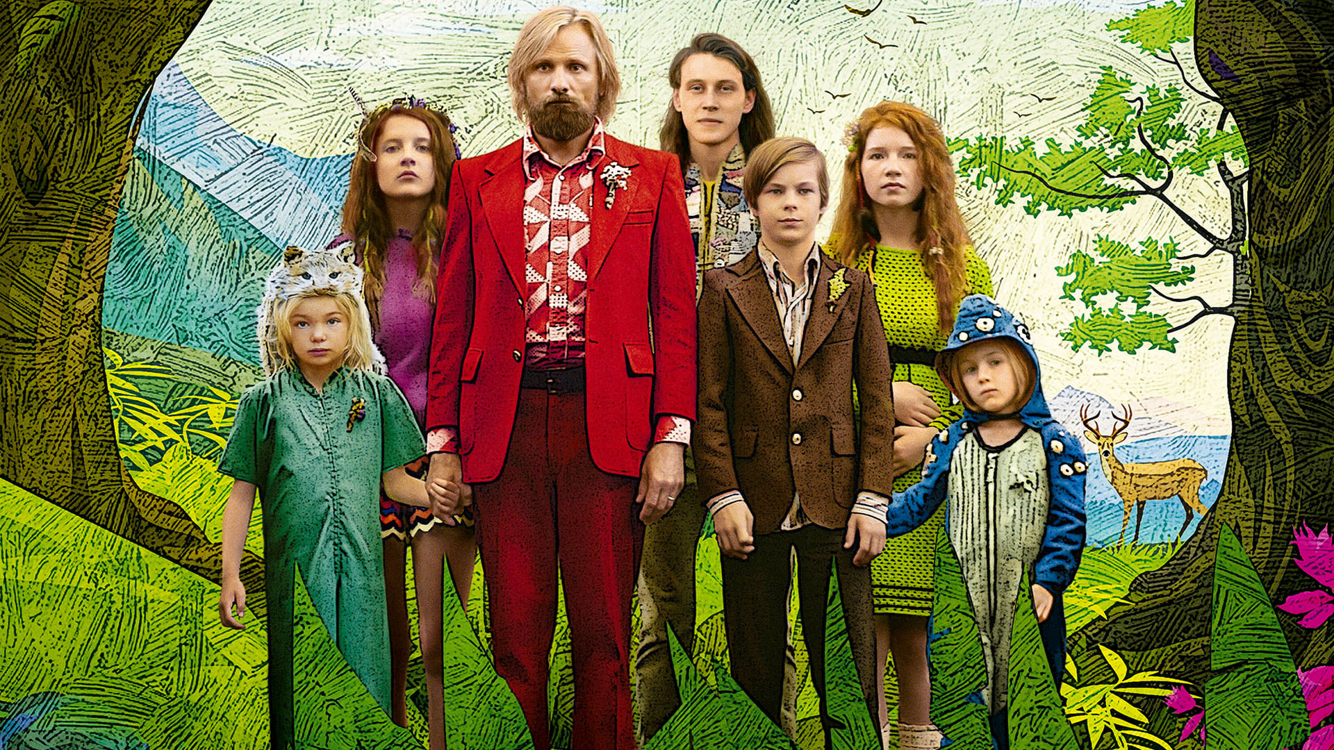 Captain Fantastic (2016), Unique family drama, Thought-provoking, Offbeat humor, 1920x1080 Full HD Desktop