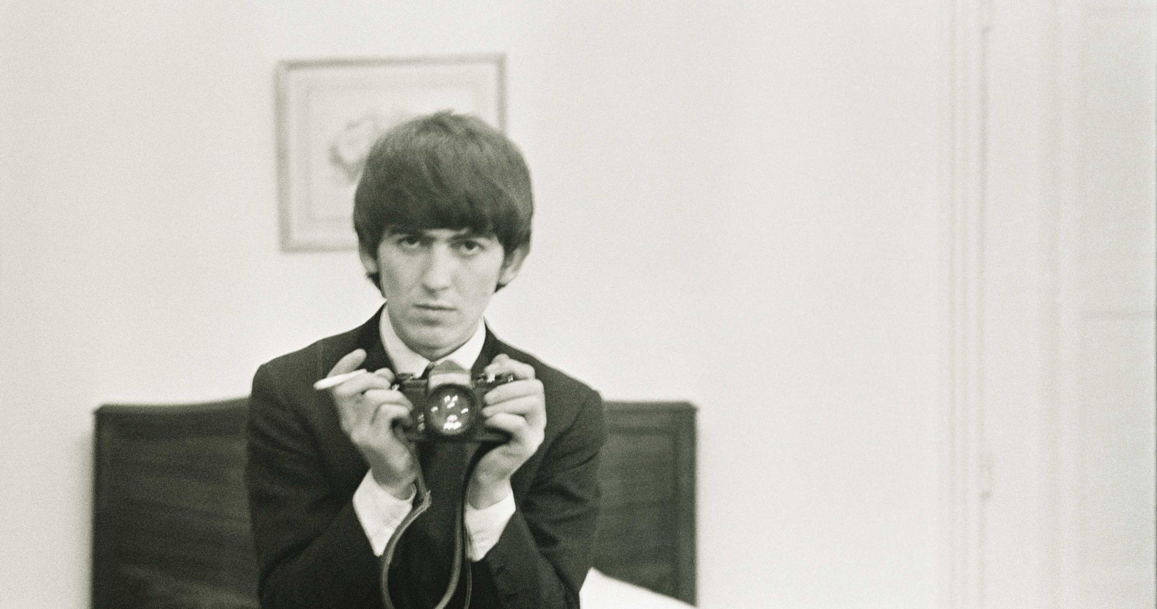 George Harrison wallpapers, Music icon, Background image, Musical legend, 3800x2000 HD Desktop
