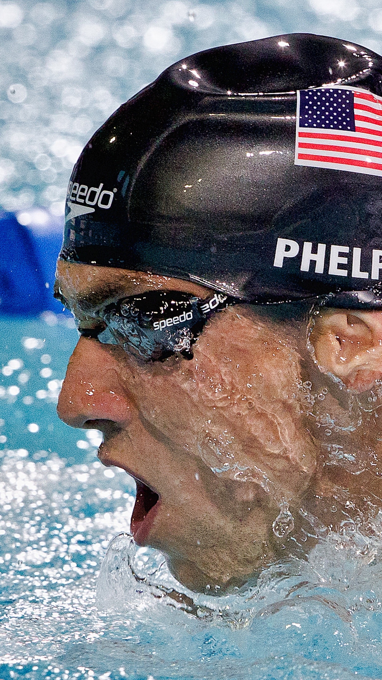 Michael Phelps, Athletic legend, American swimmer, Screenbeauty, 1250x2210 HD Handy