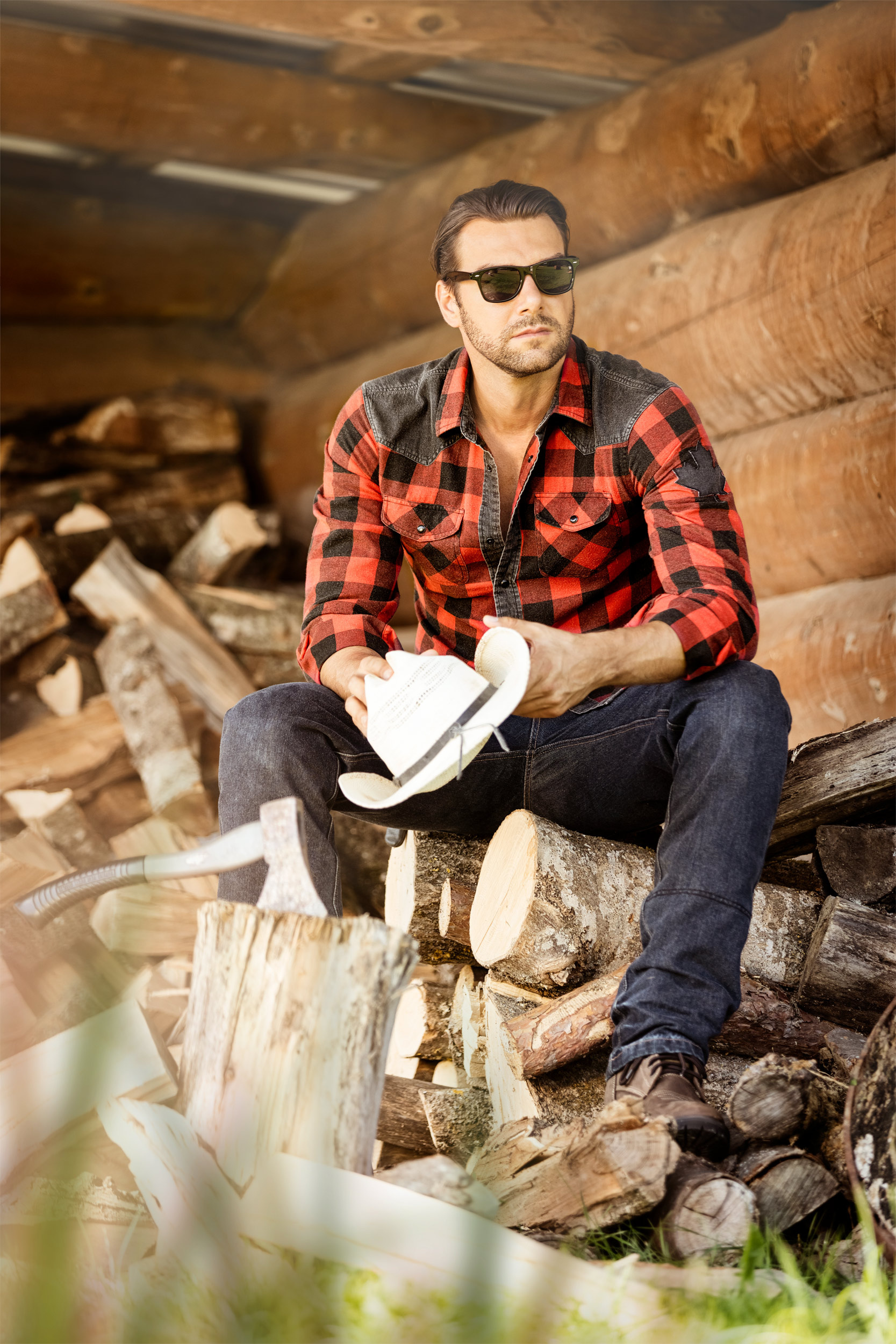 Lumberjack: Western fashion, A plaid flannel shirt, A person who works at a lumbering. 1670x2500 HD Wallpaper.