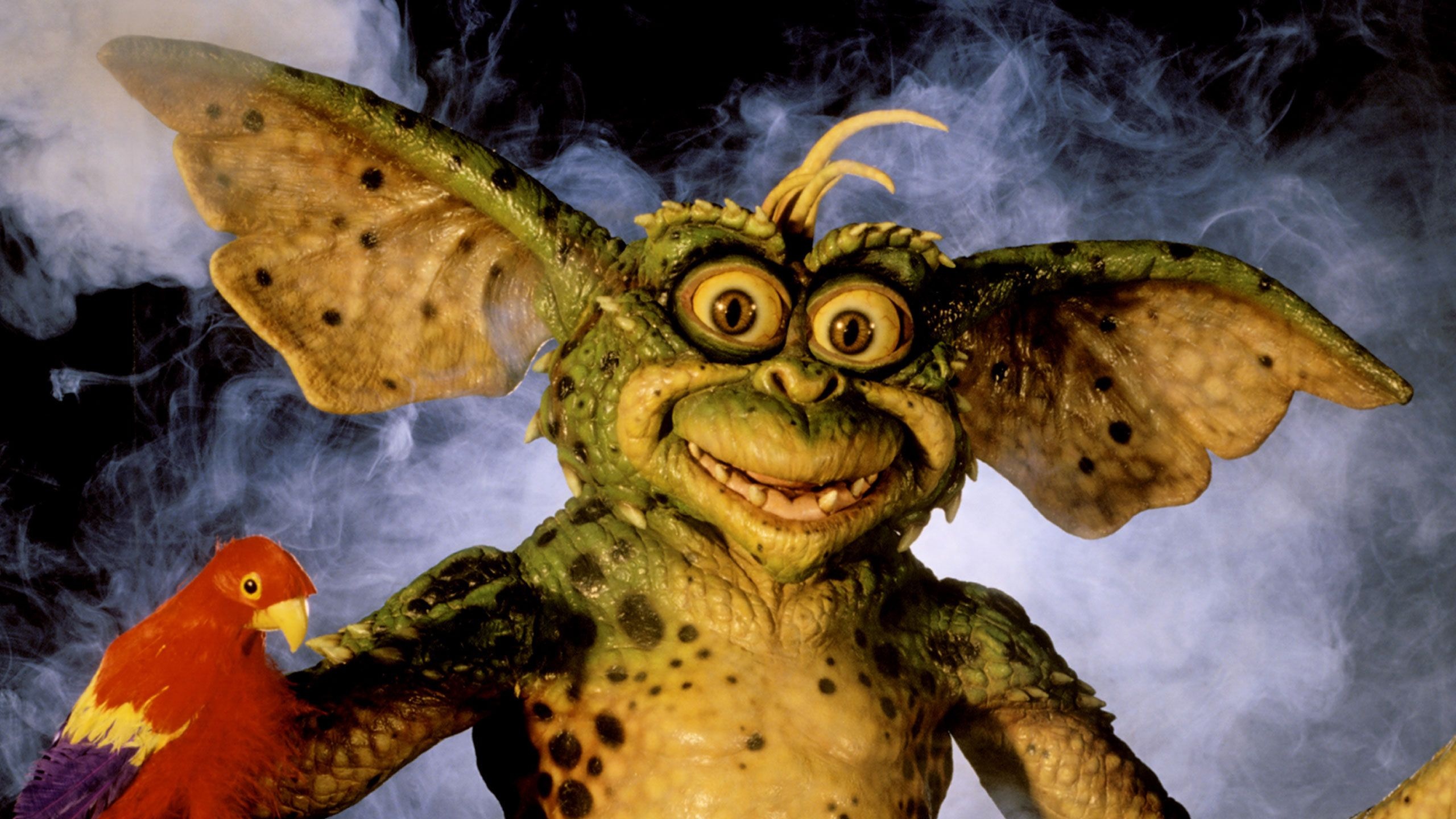 Gremlin: Gremlins, A 1984 American black comedy horror film directed by Joe Dante and written by Chris Columbus. 2560x1440 HD Background.