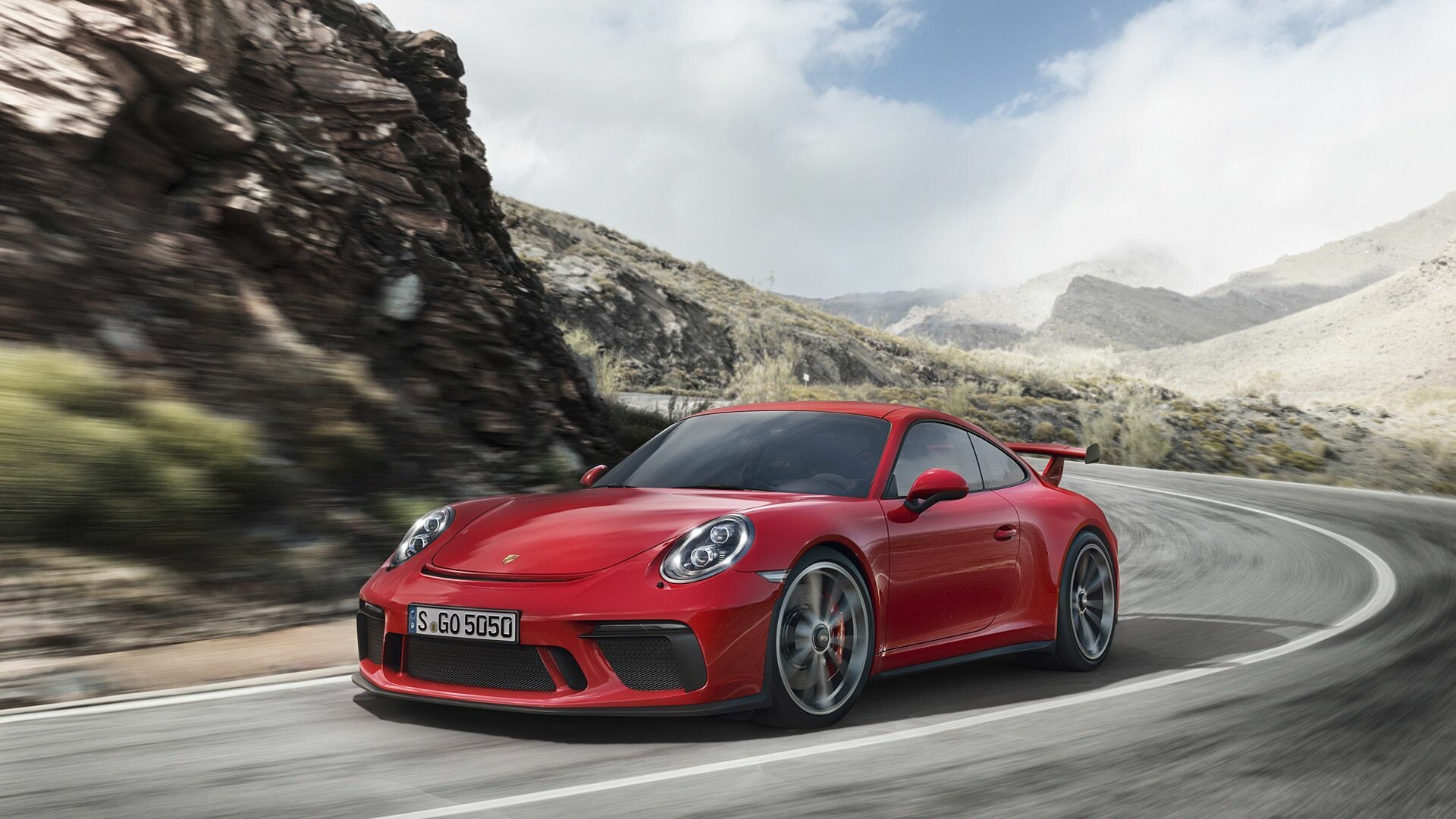 Porsche 911: The third generation of the 997 GT3 RS was announced in April 2011. 1920x1080 Full HD Background.