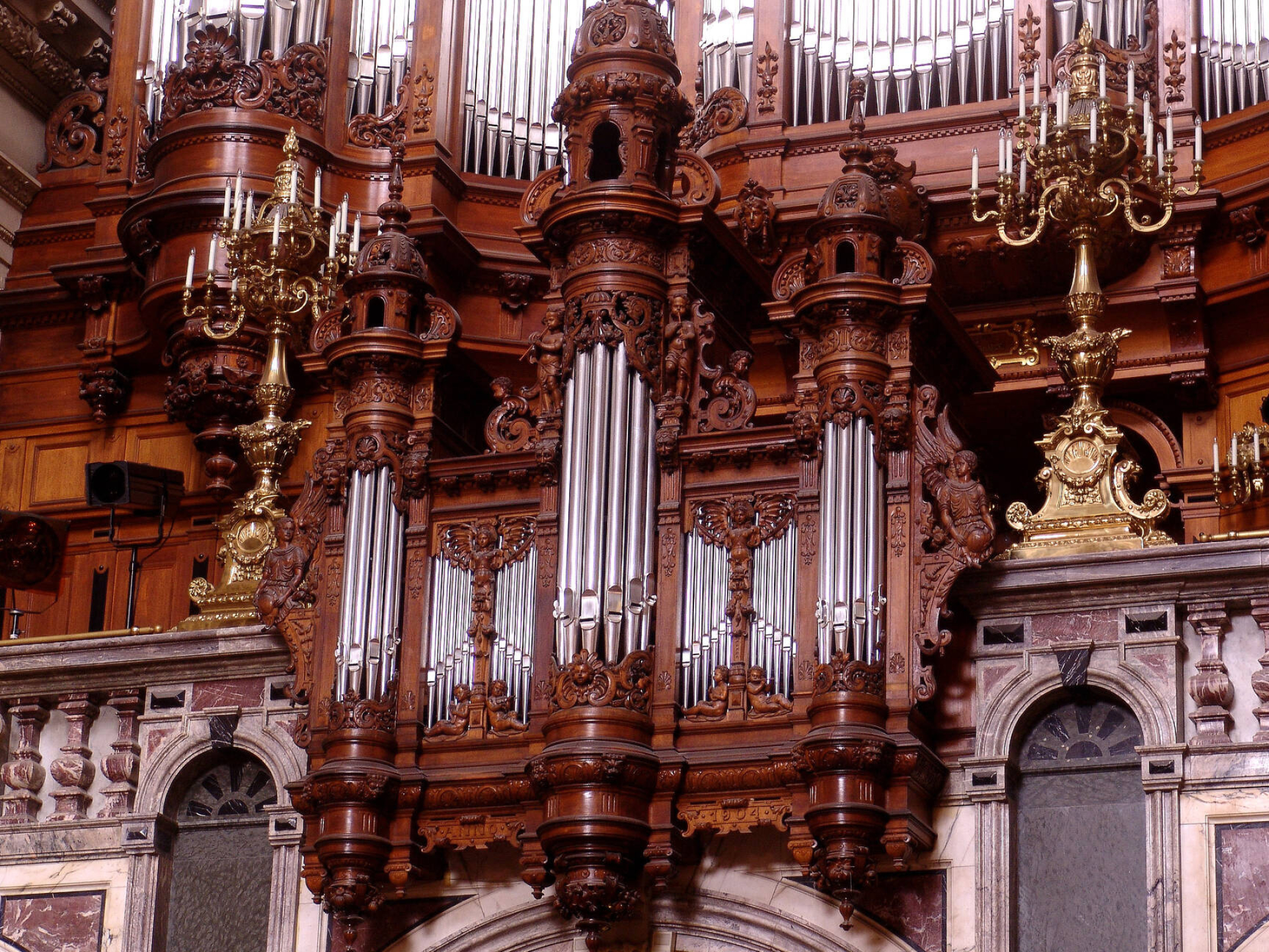 Musical instrument, Pipe organ, Classic music, Cathedral architecture, 1920x1440 HD Desktop
