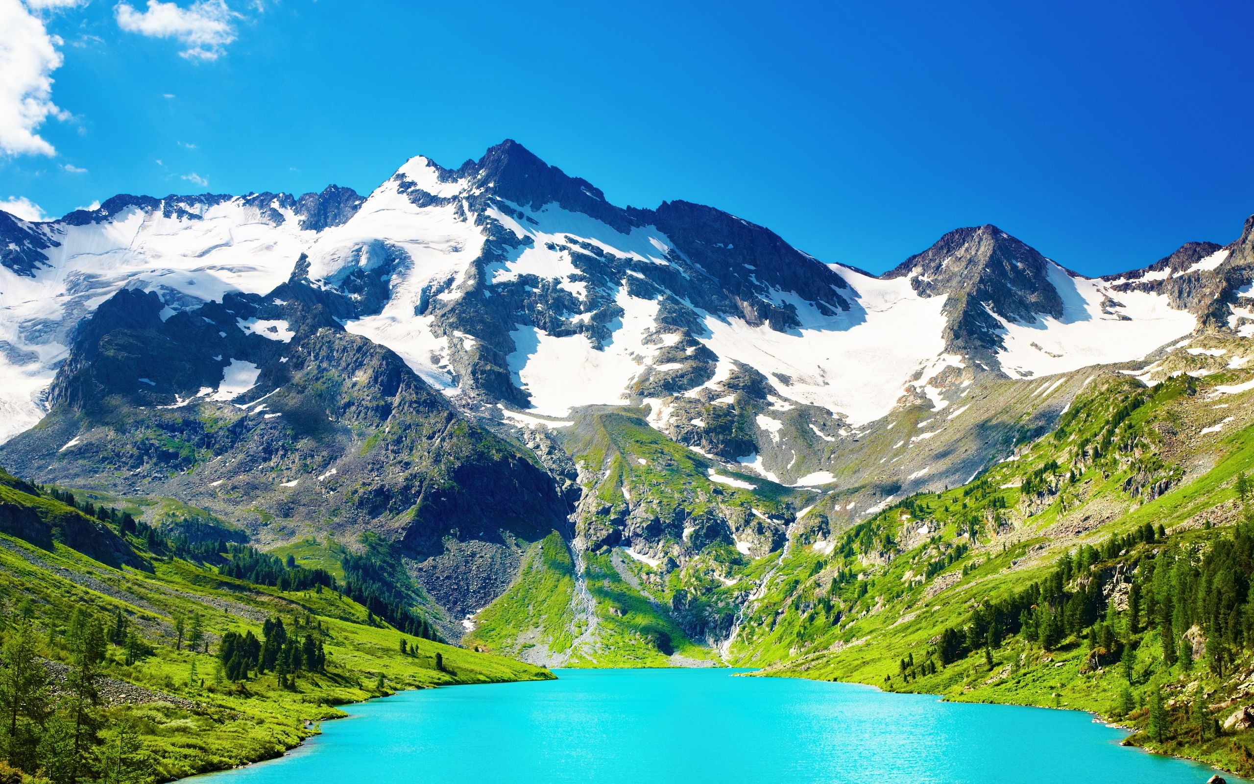 Altai Mountains, Blue lake, Mountain scenery, Indie music vibes, 2560x1600 HD Desktop