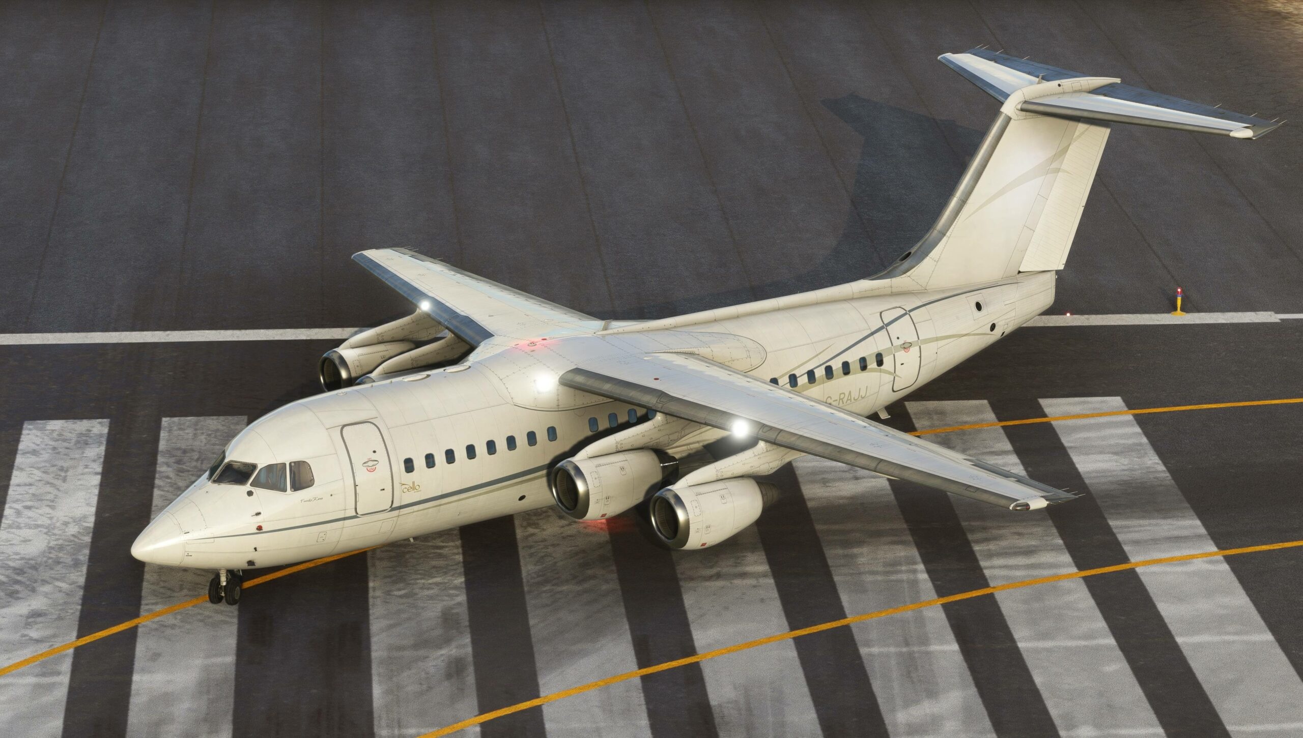 BAe 146 aircraft, Flight simulator release, Cessna 310 debut, Stockholm Arland Airport, 2560x1460 HD Desktop