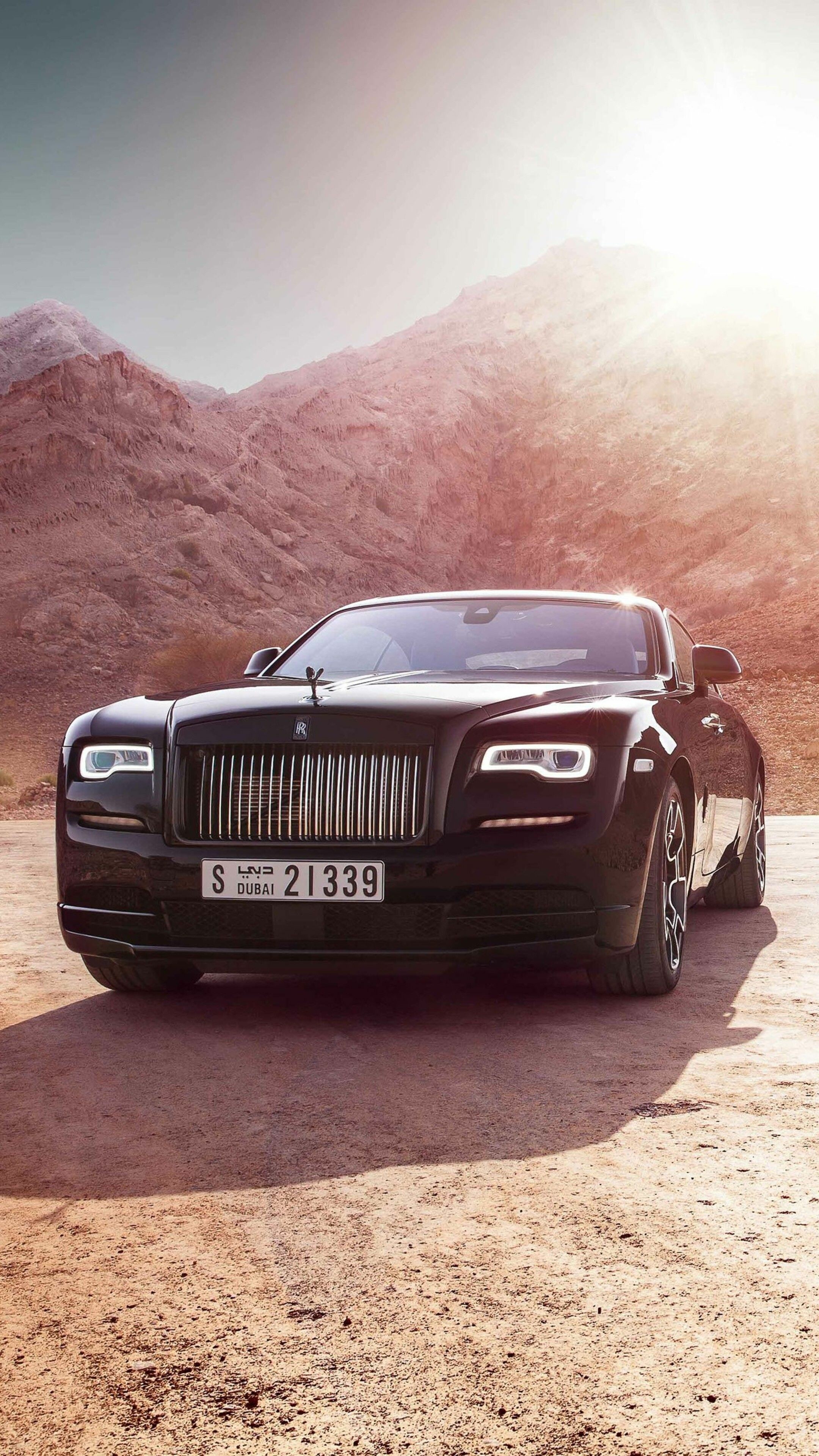 Rolls-Royce: Model Wraith, Luxury cars, British automotive brand. 2160x3840 4K Background.