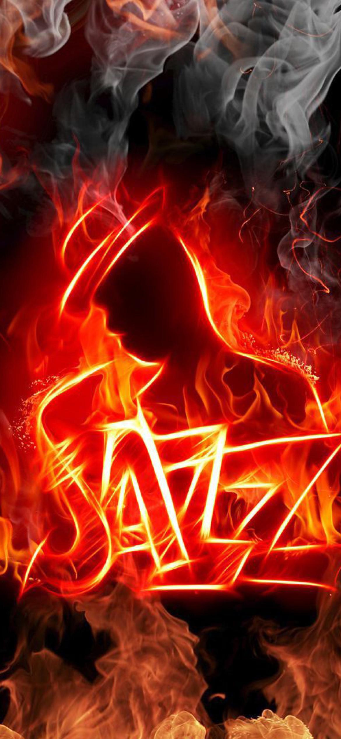Jazz fire, HD wallpaper, Fiery passion, Musical inspiration, 1170x2540 HD Phone