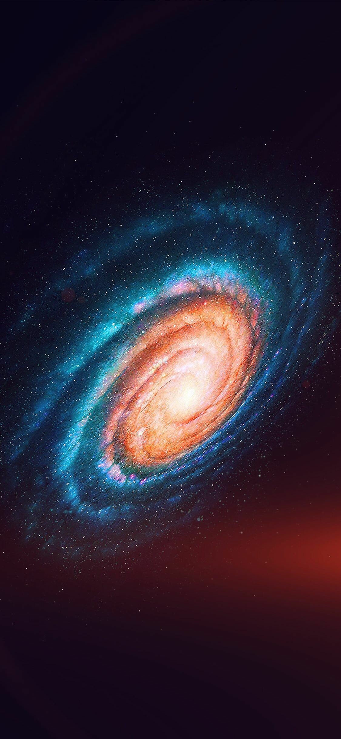 Outer Space: Zodiacal light, Interstellar radiation field, Extragalactic nebula. 1130x2440 HD Wallpaper.