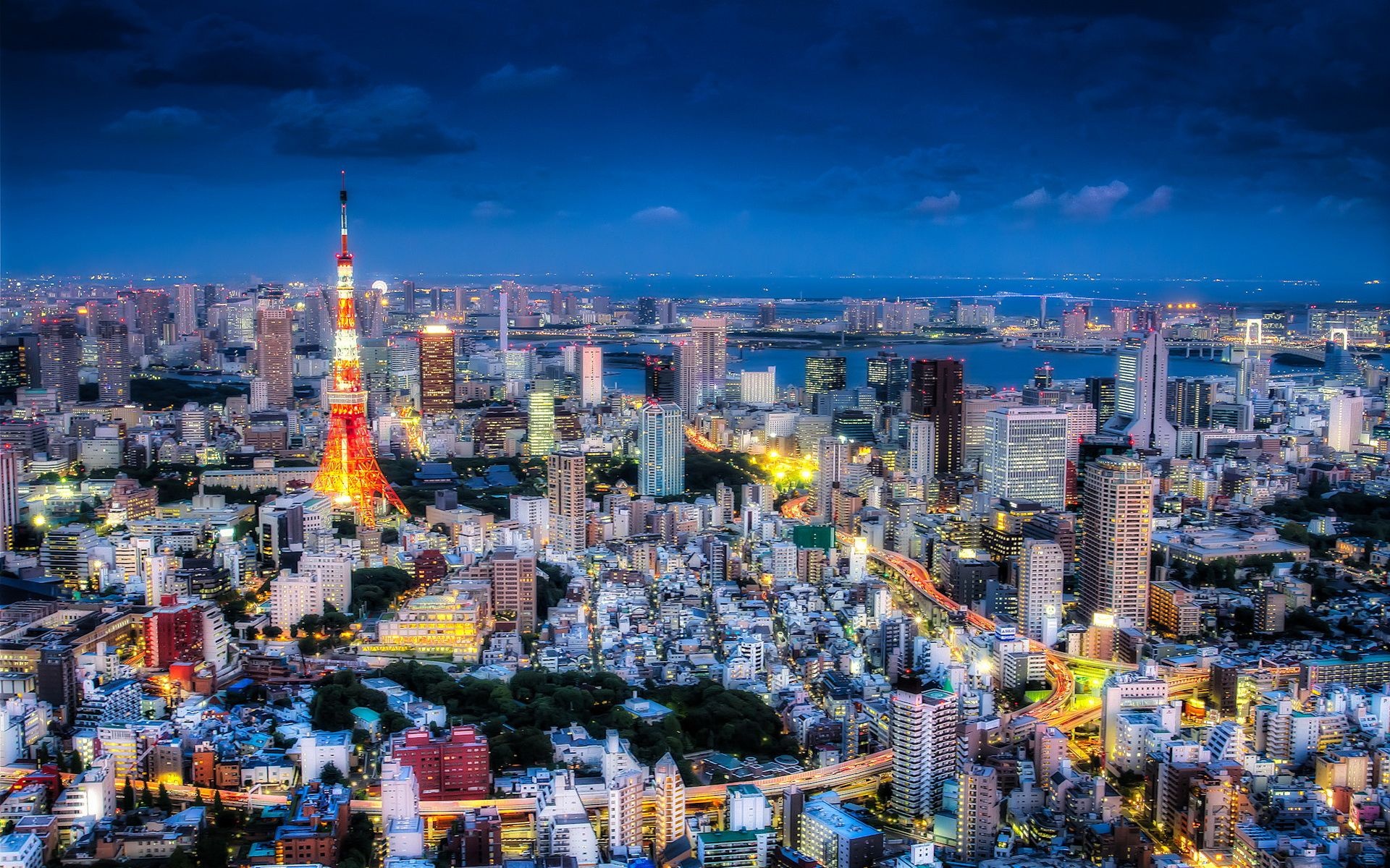 Tokyo skyline, City wallpaper, Travels, Japan Skyline, 1920x1200 HD Desktop