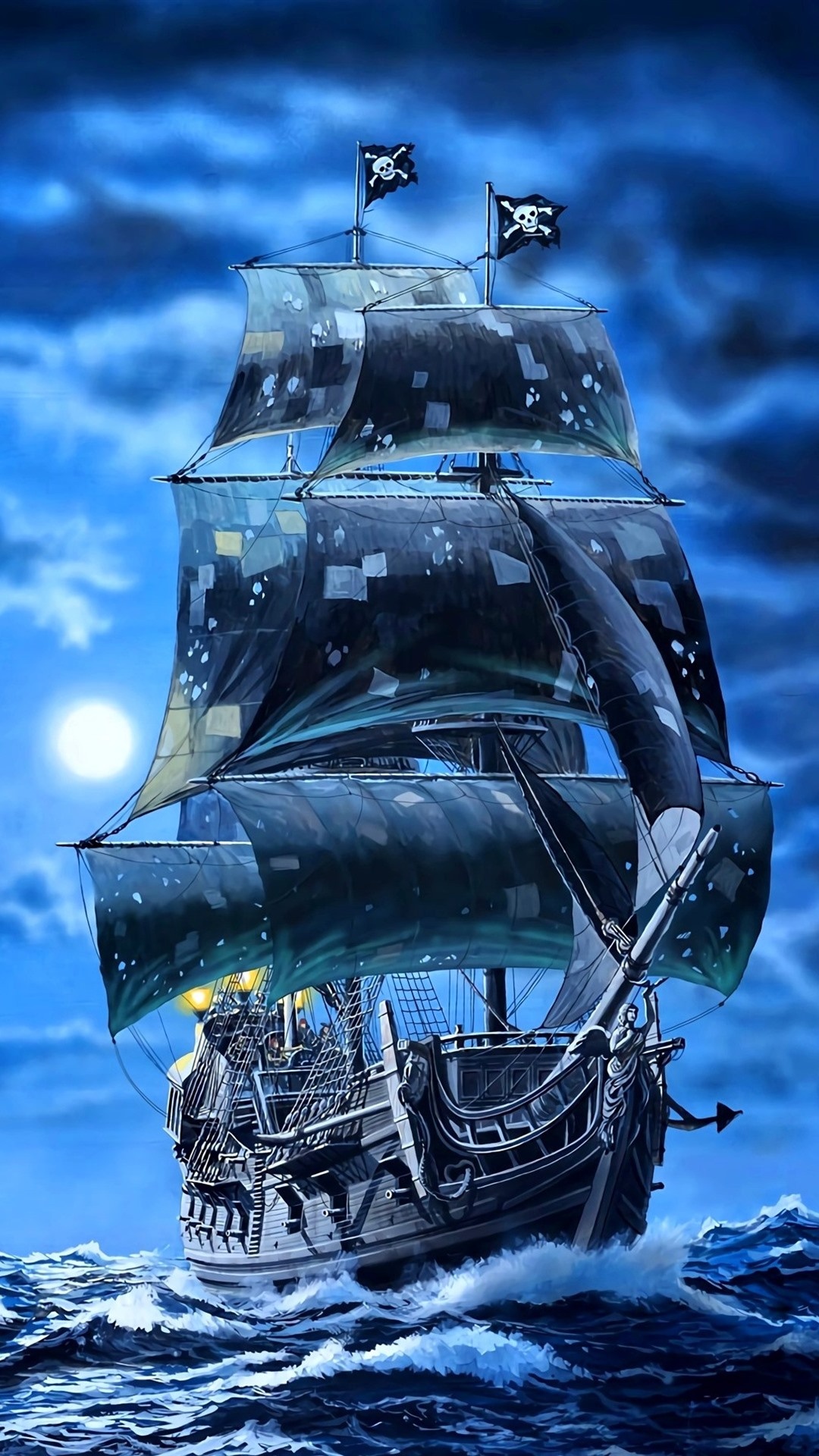 Jackdaw Ship, Pirate ship, Sarah Cunningham, 1080x1920 Full HD Phone