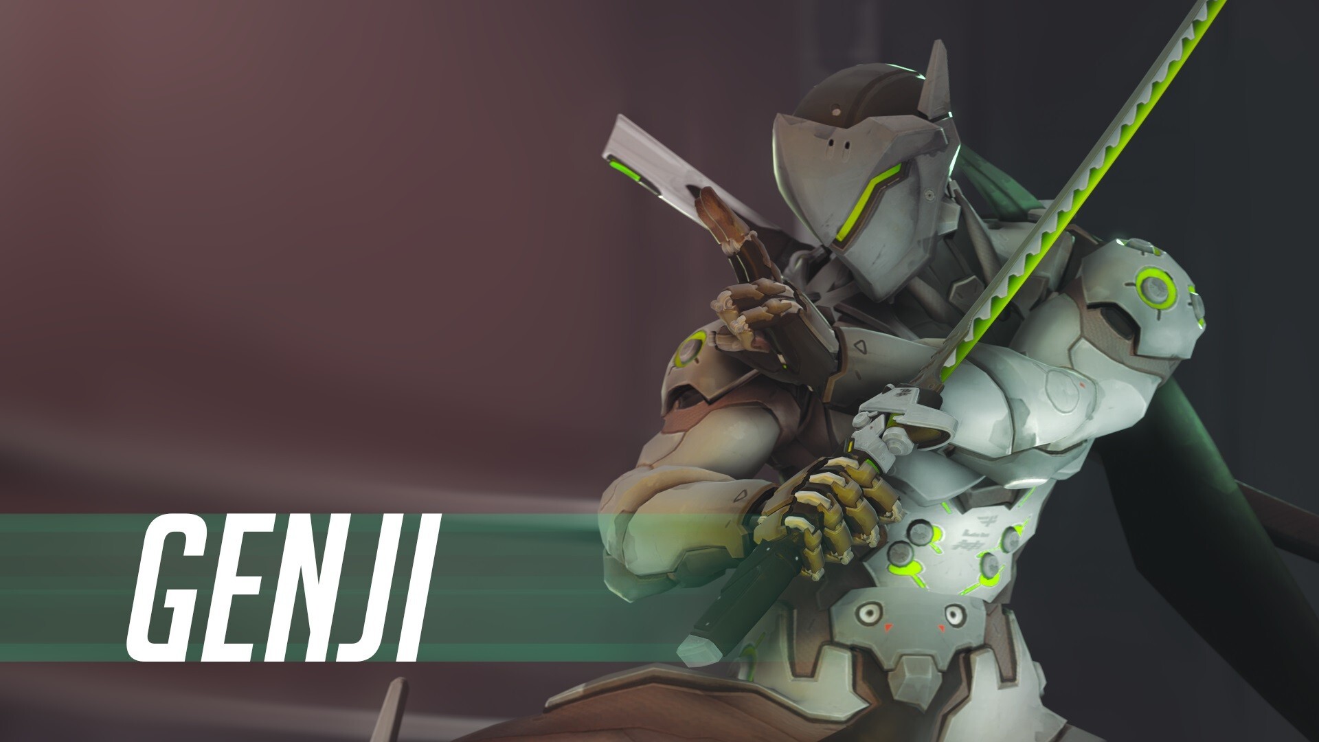 Genji: Shimada, Sparrow was trained in the ways of the sword by Asa Yamagami. 1920x1080 Full HD Wallpaper.