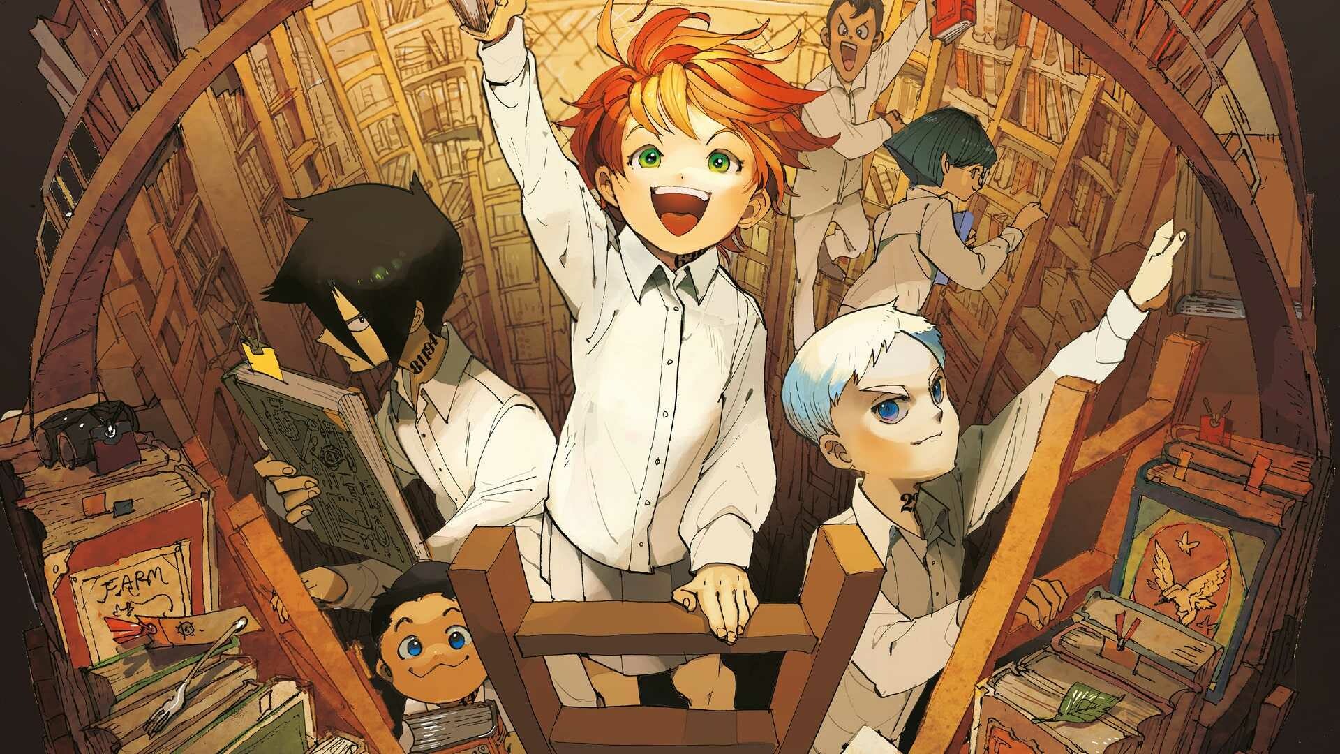 The Promised Neverland: Received Daruma for Best New Series at the Japan Expo Awards 2019. 1920x1080 Full HD Wallpaper.