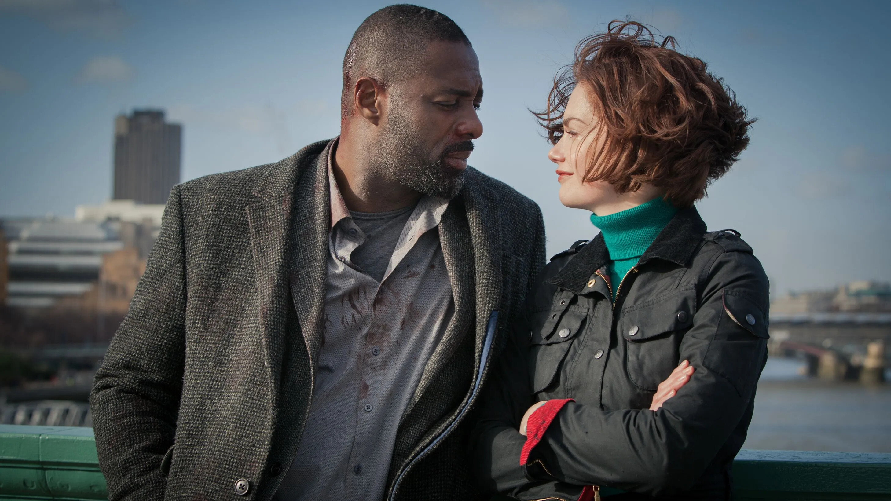 Luther (TV series): Alice Morgan, played by Ruth Wilson, a research scientist with a genius-level IQ, Idris Elba. 2920x1640 HD Background.