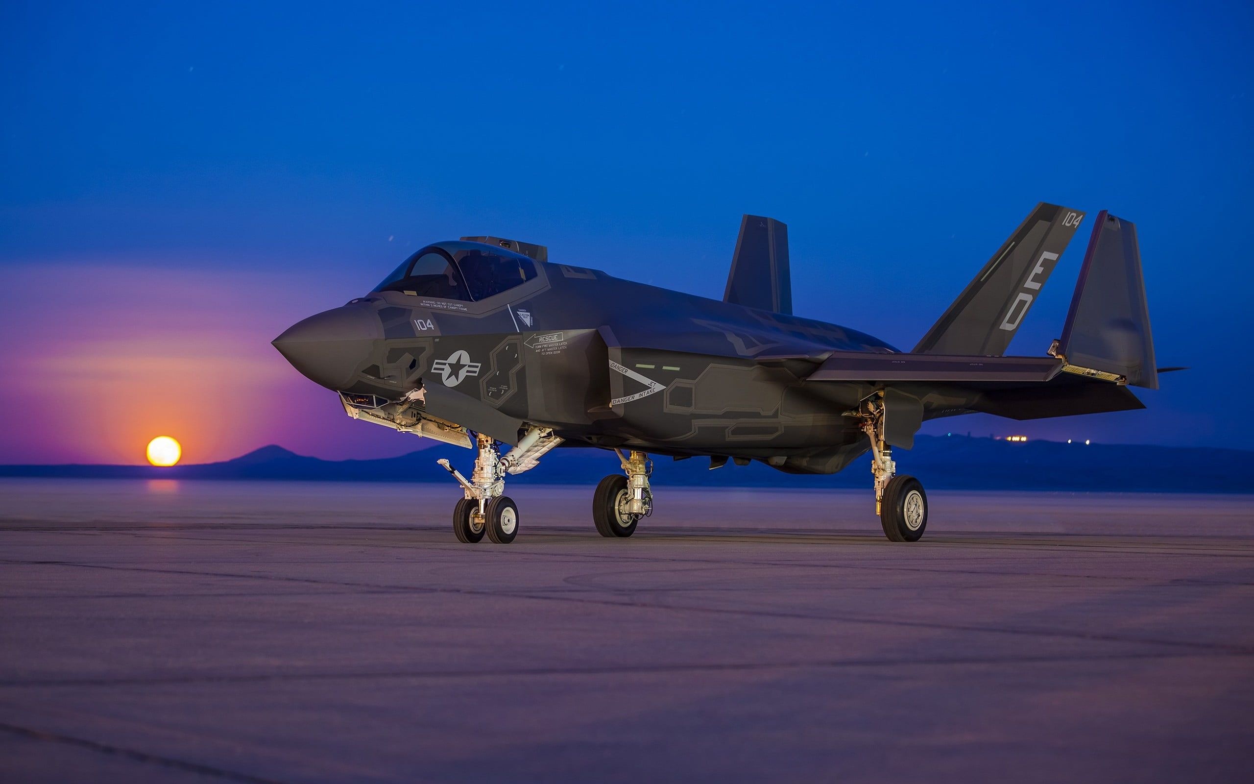 Lockheed Martin, F-35 Lightning II, Black and Blue, 2560x1600 HD Desktop