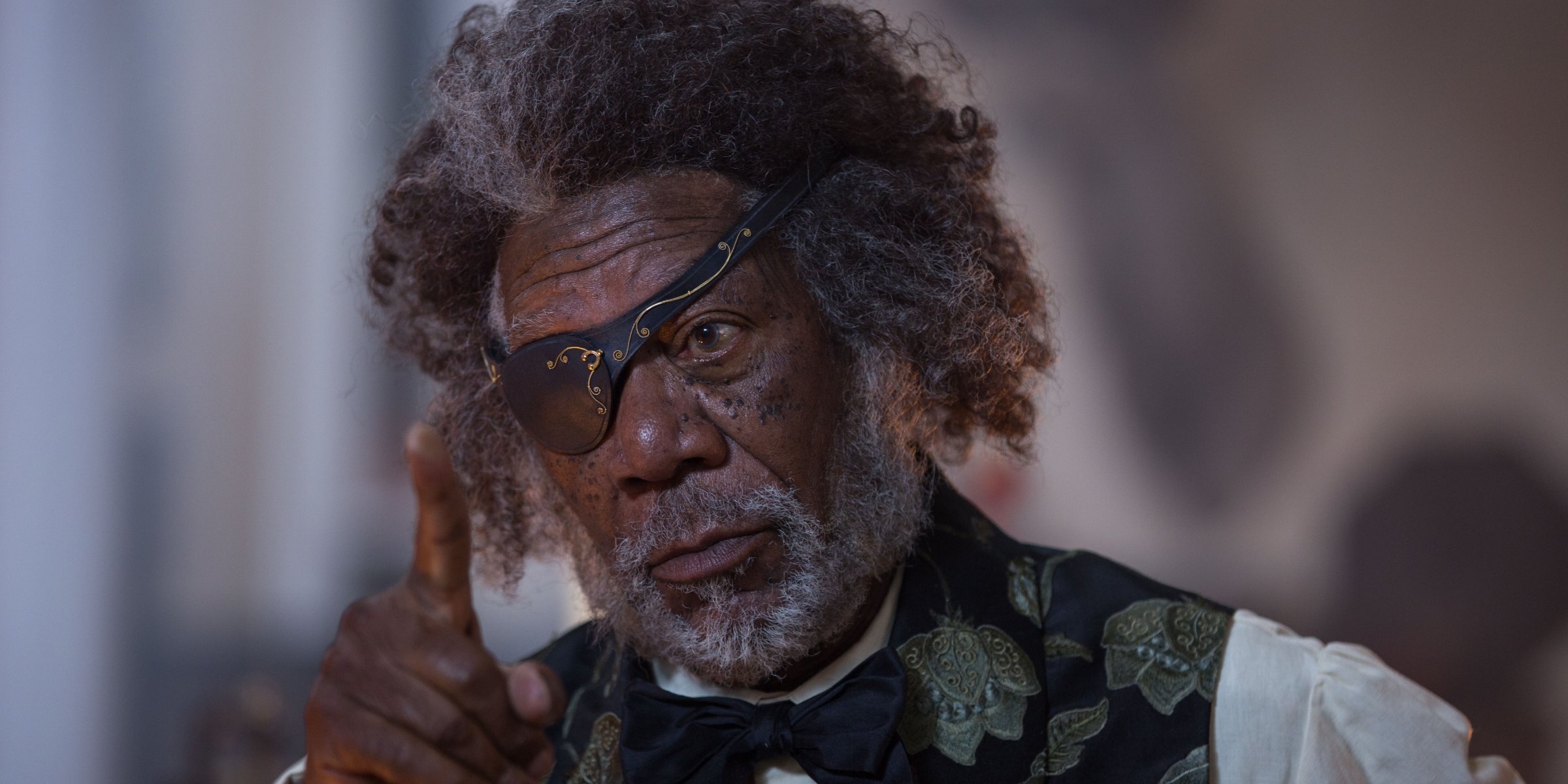 Morgan Freeman, The Nutcracker, Four Realms, Enchanting world, 2400x1200 Dual Screen Desktop