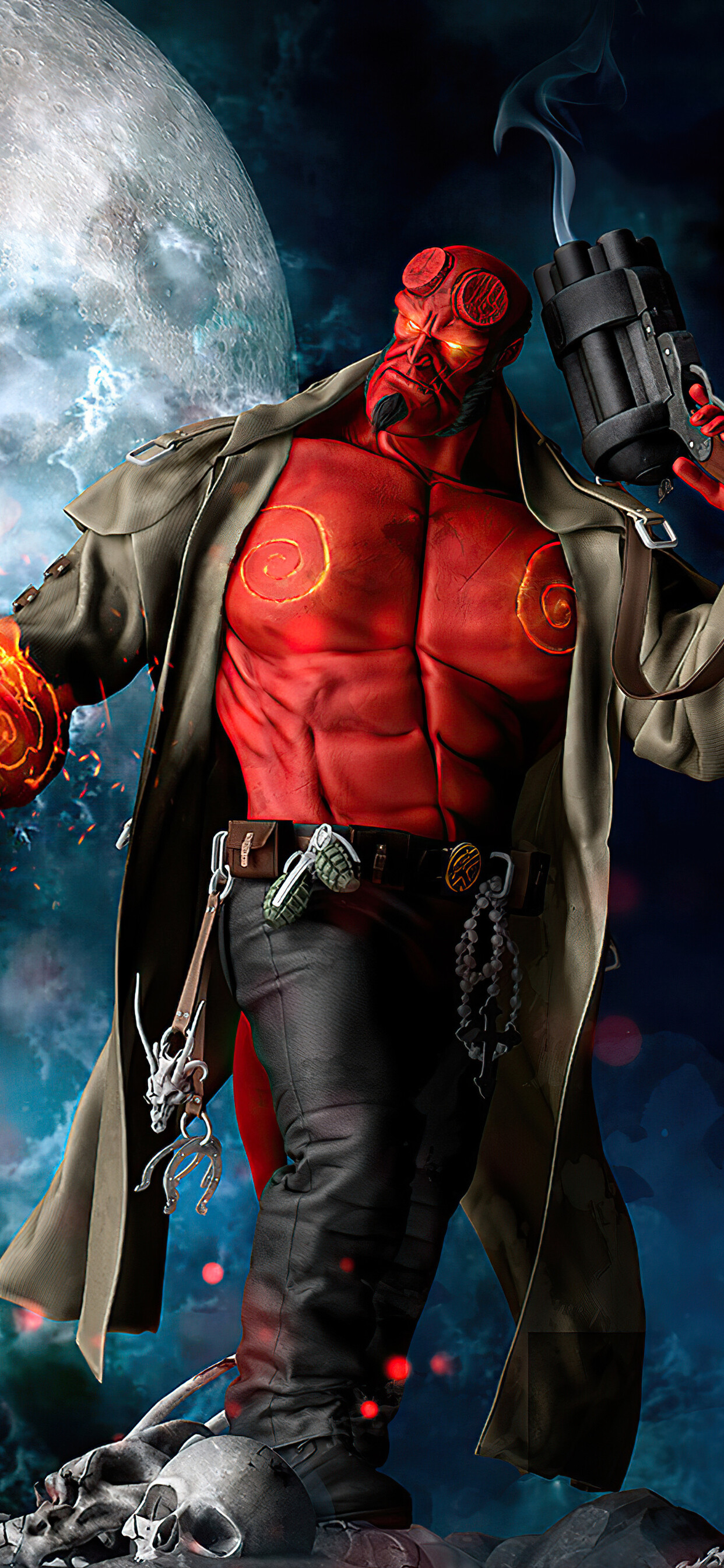 Hellboy, Right Hand of Doom, iPhone XS Max, Photos, 1250x2690 HD Phone