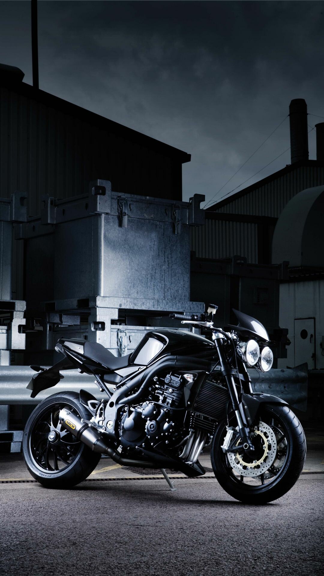 Triumph Motorcycles: Speed Triple, 1,160cc inline-triple, Motorbike. 1080x1920 Full HD Background.