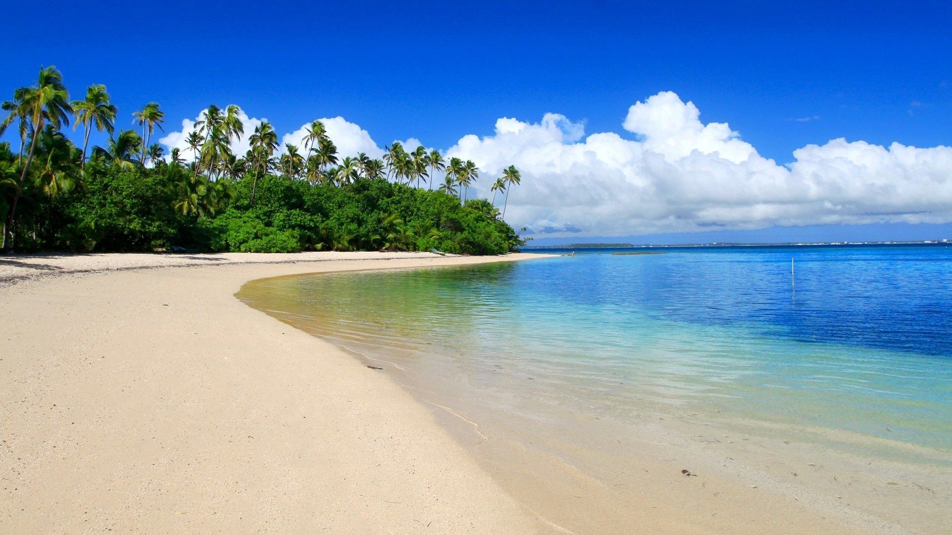Tonga travels, Morning beach, Serene landscape, Peaceful atmosphere, 1920x1080 Full HD Desktop