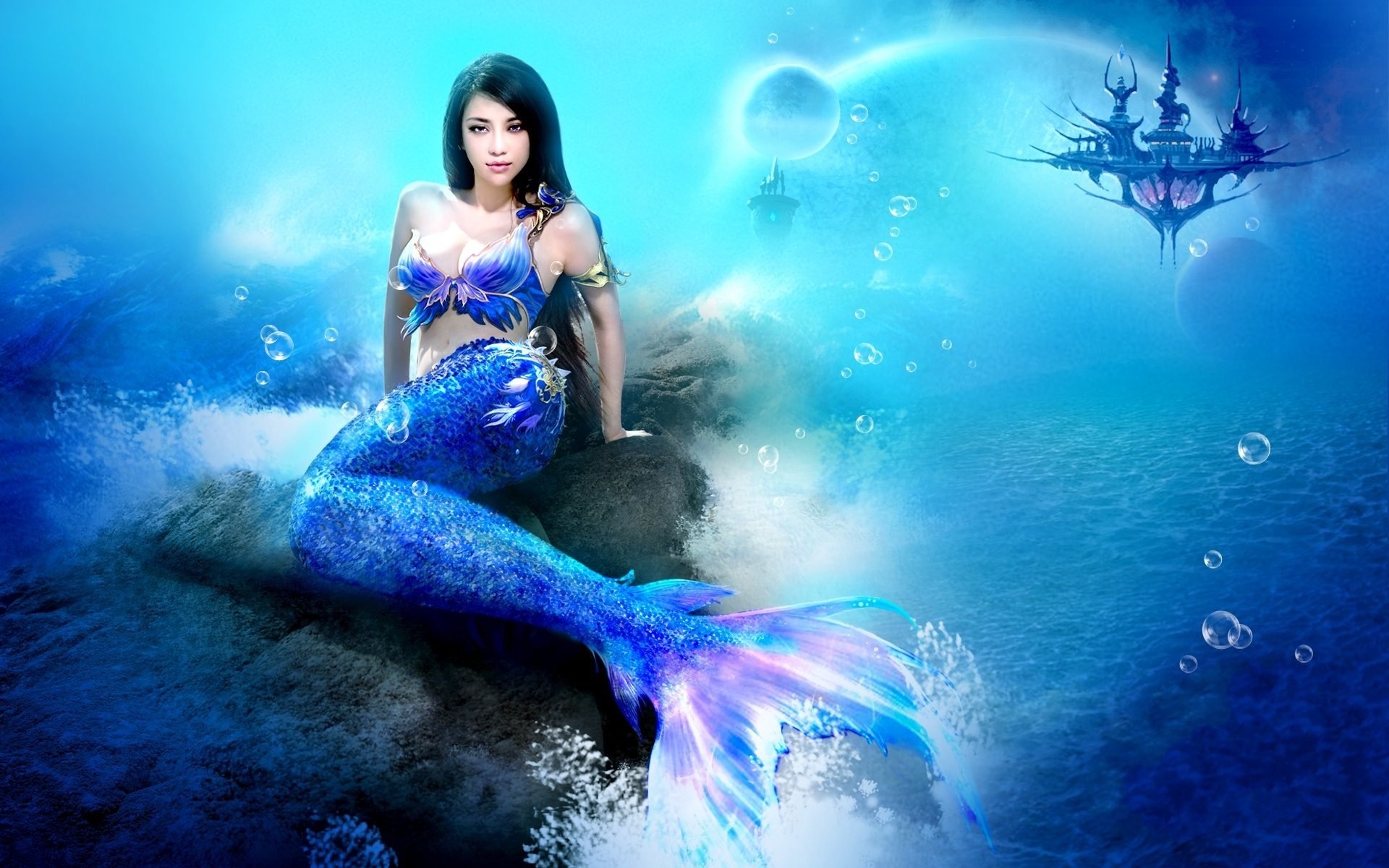 Fantasy mermaid wallpaper, Captivating and enchanting, 1920x1200 HD Desktop