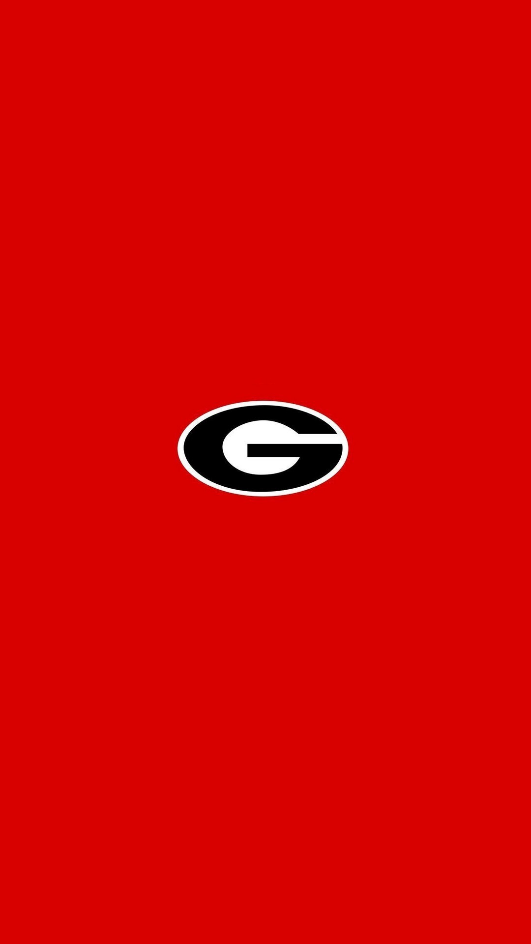 Georgia Bulldogs: Black, Red, Minimalistic, American football, Symbol, UGA Football. 1080x1920 Full HD Wallpaper.