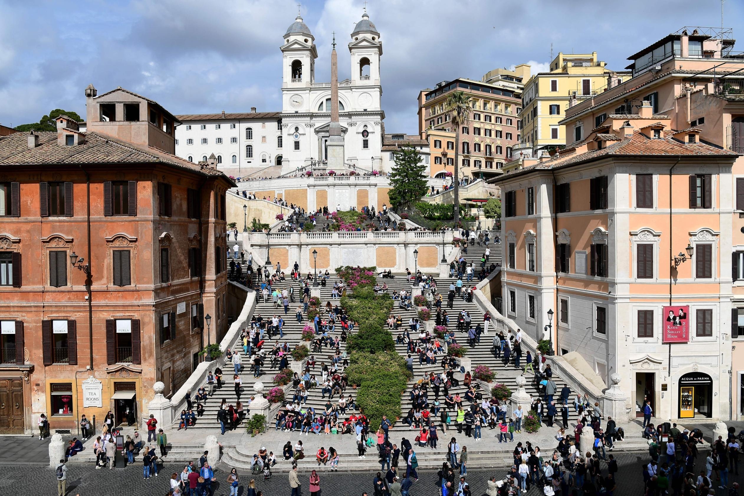 Spanish Steps, Italian preservation, Cultural landmark, Rome's charm, 2530x1690 HD Desktop