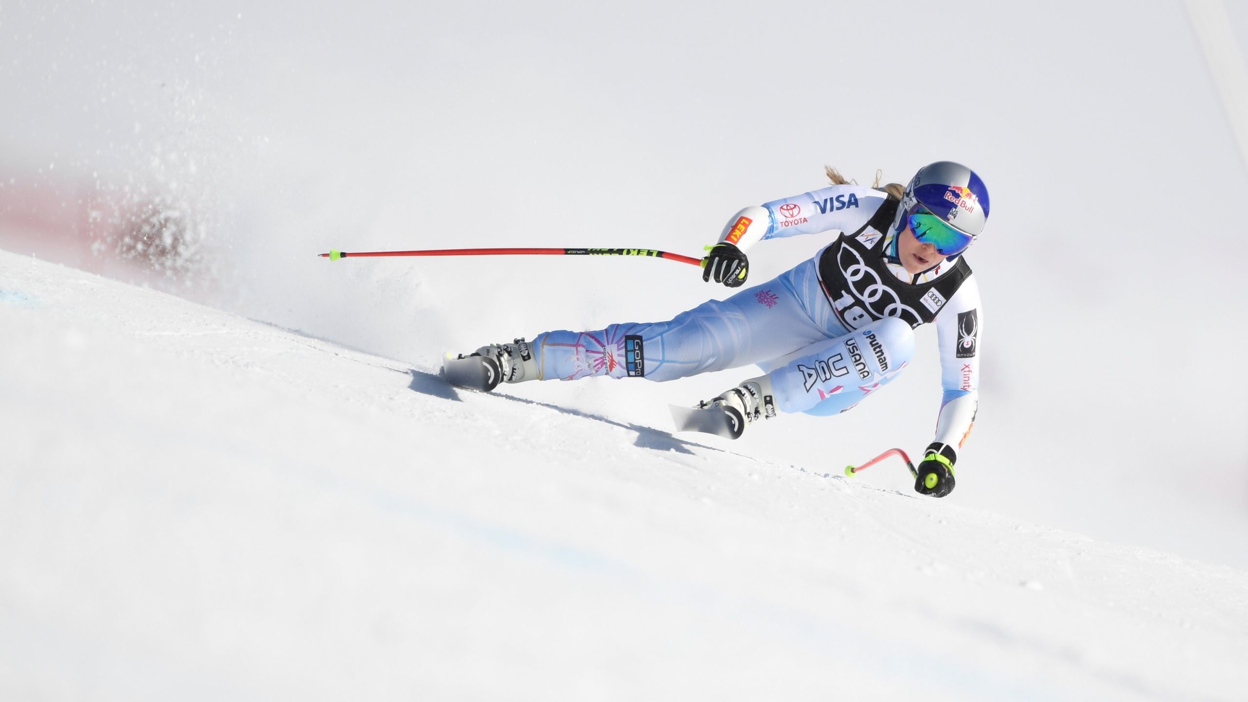 Lindsey Vonn, Skiing wallpapers, 4K HD quality, 2560x1440 HD Desktop