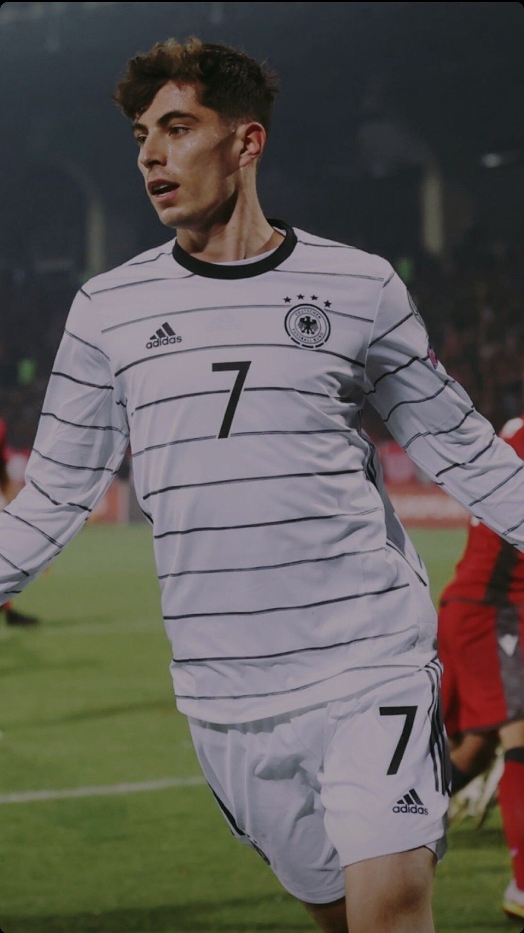 Germany National Football Team: Kai Havertz, Bayer Leverkusen's youngest-ever debutant in the Bundesliga, UEFA Euro 2020. 1080x1930 HD Background.