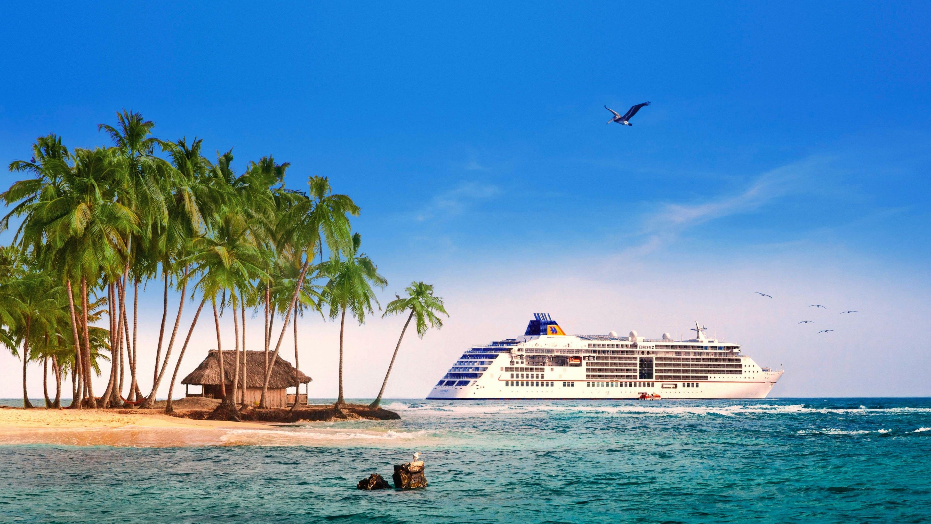 4K Ultra HD, Cruise ships, Imposing vessels, Luxury travel, 3840x2160 4K Desktop