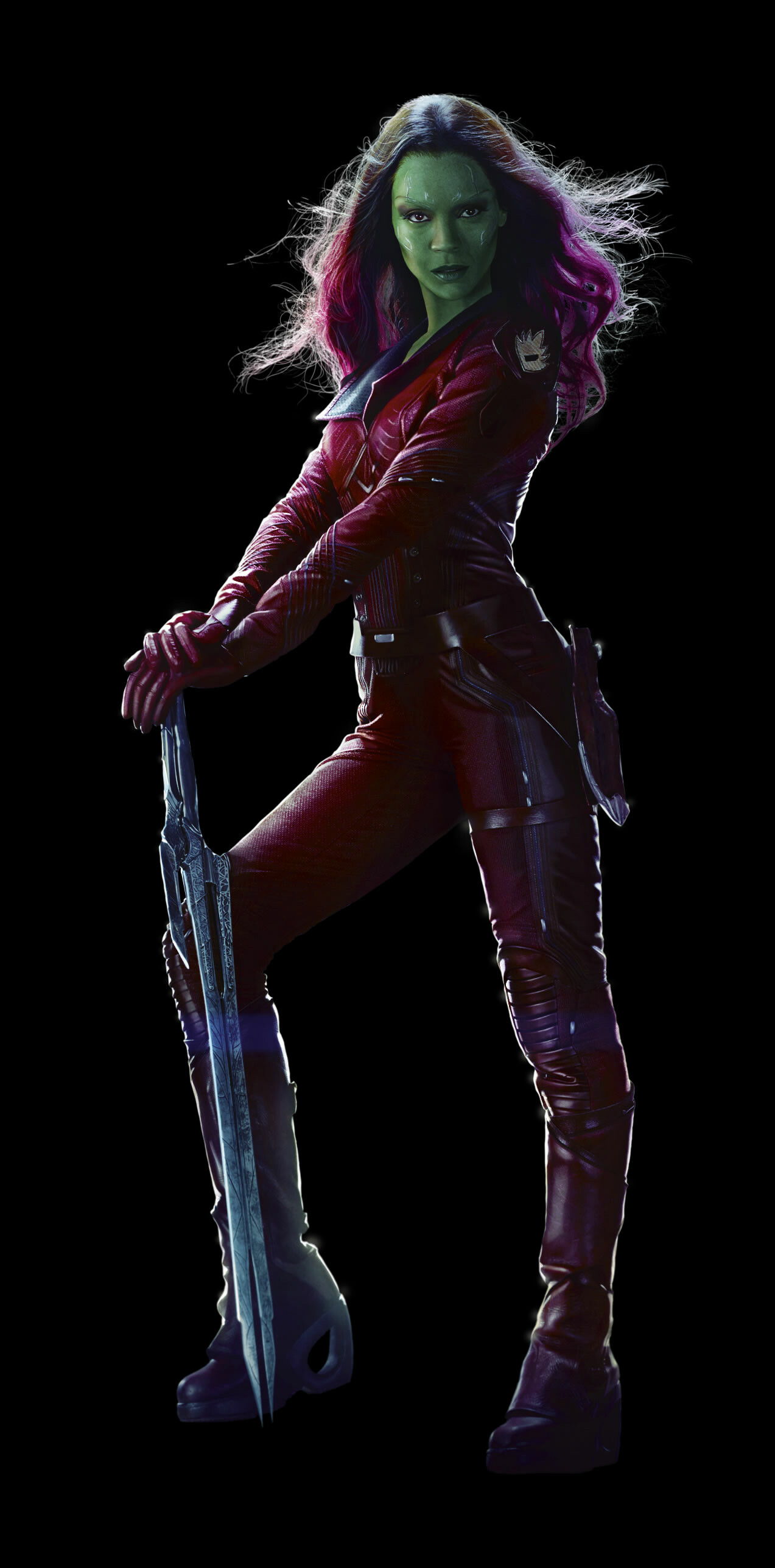 Zoe Saldana, Guardians of the Galaxy Promobilder, Chris Pratt, David Bautista, 1280x2580 HD Handy