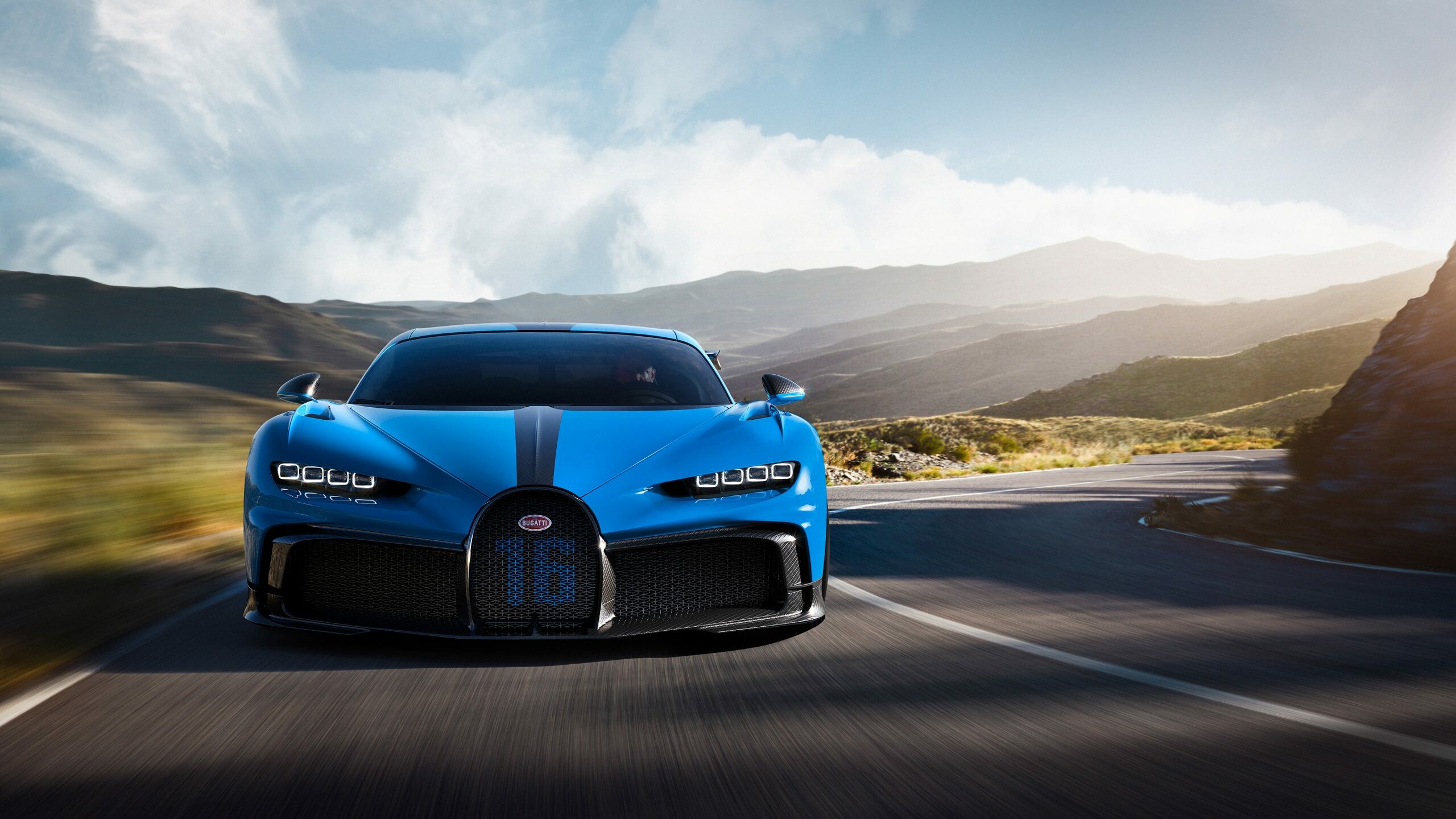Bugatti: 2021 Chiron Pur Sport model, The French car manufacturer. 2560x1440 HD Background.