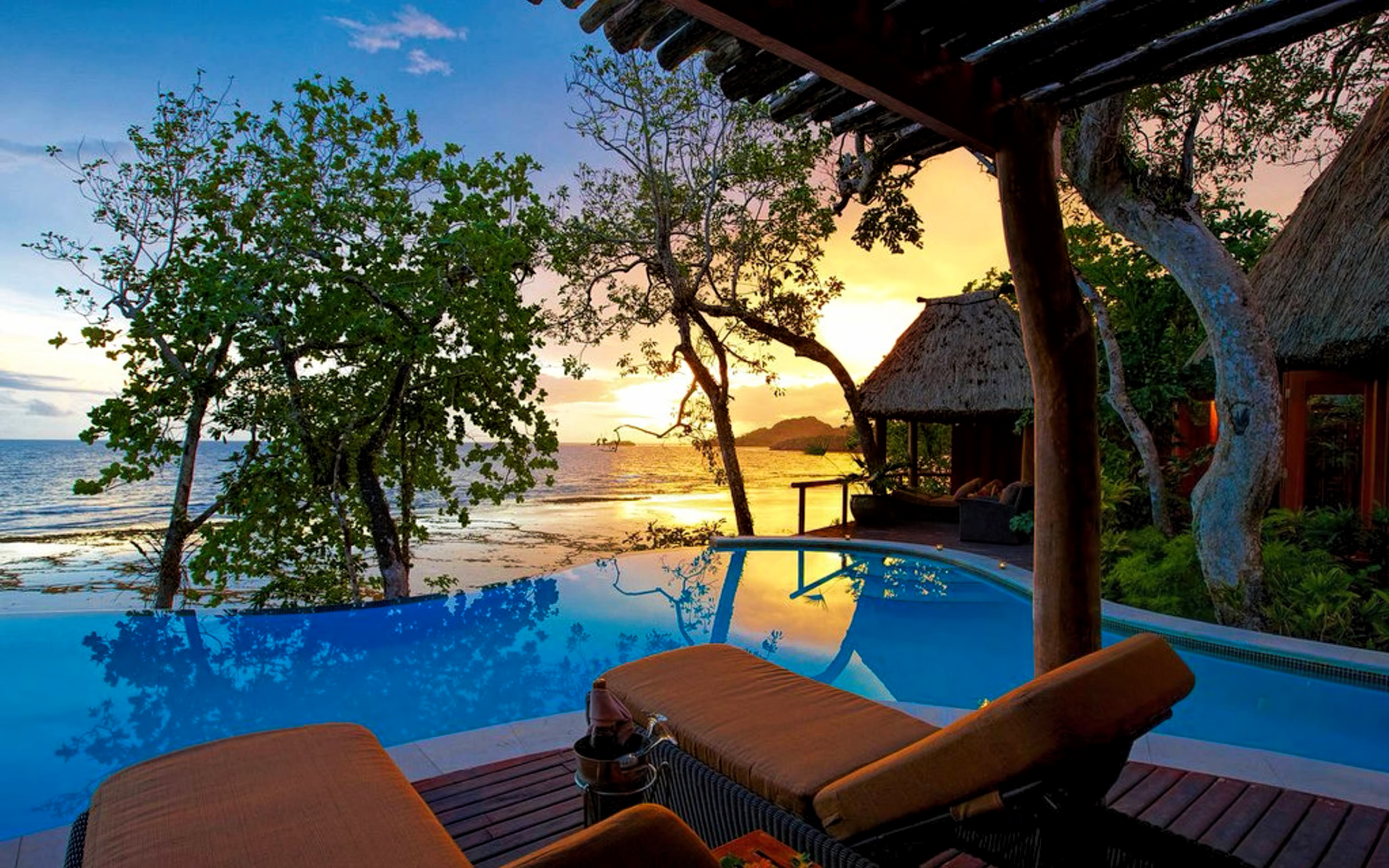 Breathtaking Fiji, Tranquil landscapes, Azure waters, Island paradise, 2560x1600 HD Desktop
