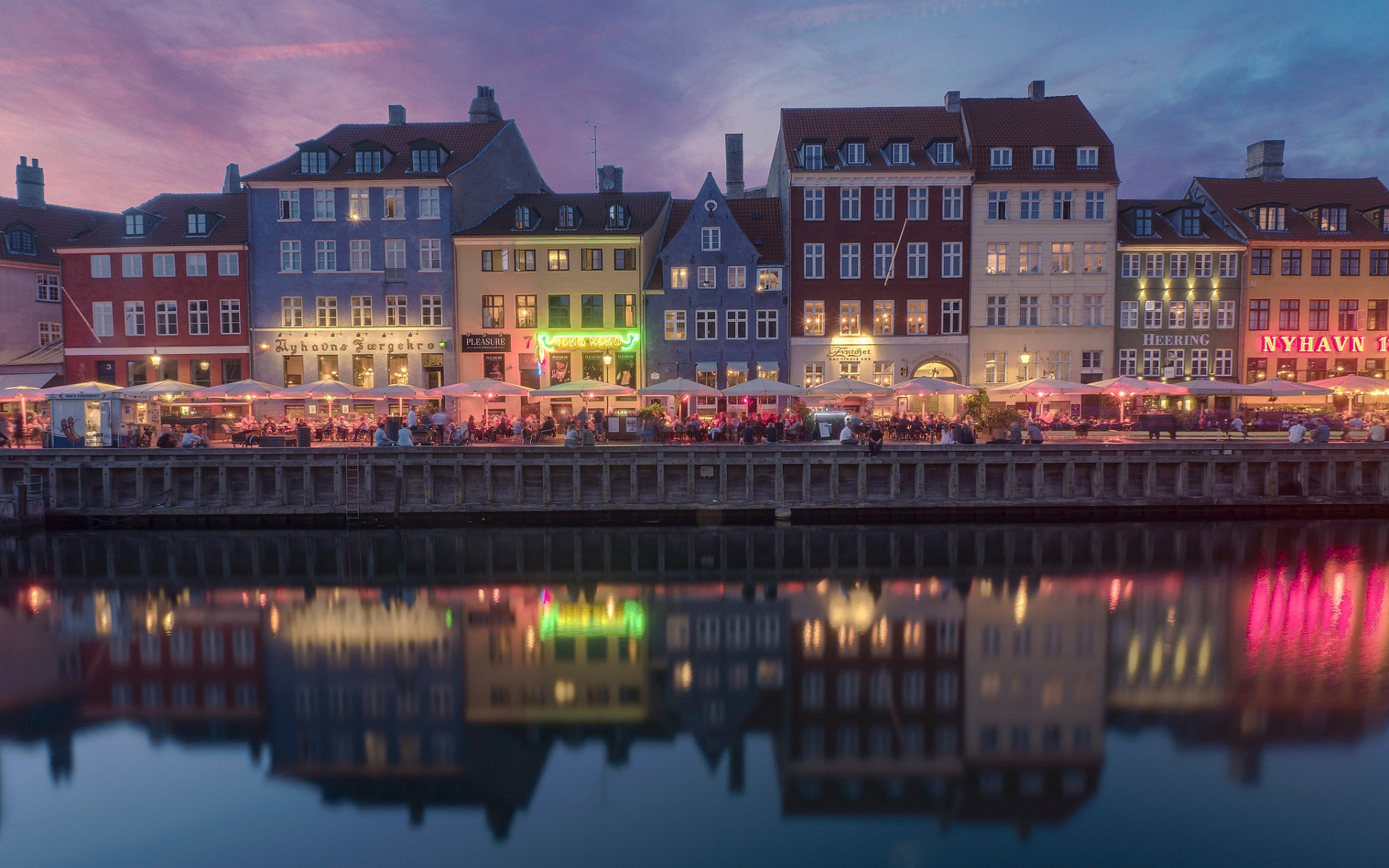 Copenhagen's new harbor beauty, Evening sunset vibes, Tourism hotspot, Picture-perfect scene, 1920x1200 HD Desktop